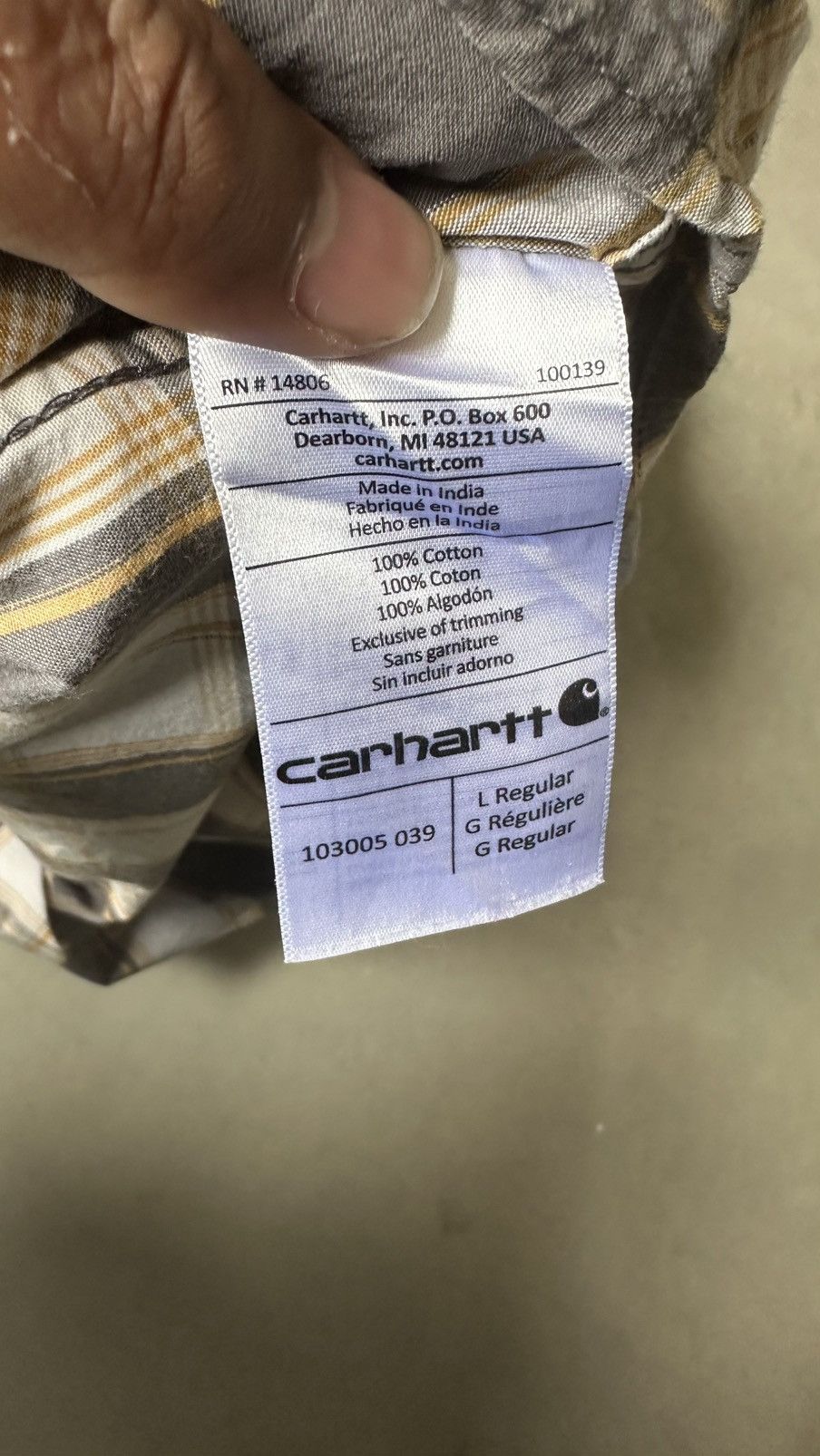 Carhartt VINTAGE CARHARTT CHECKERED SHIRT Size US XL / EU 56 / 4 - 8 Thumbnail