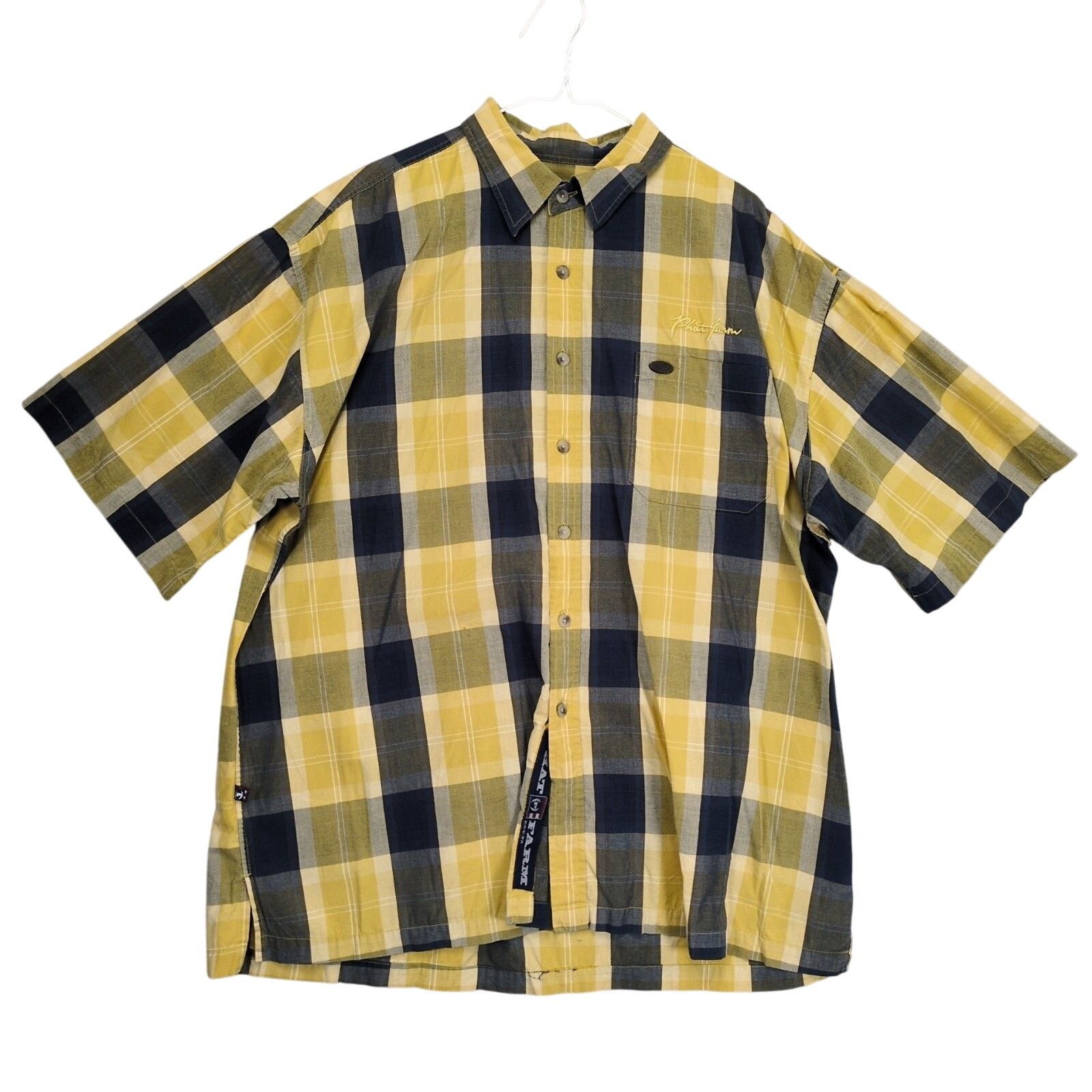 Phat Farm Vtg Y2K Phat Farm Men's XL Plaid Button Up Shirt Size US XL / EU 56 / 4 - 1 Thumbnail