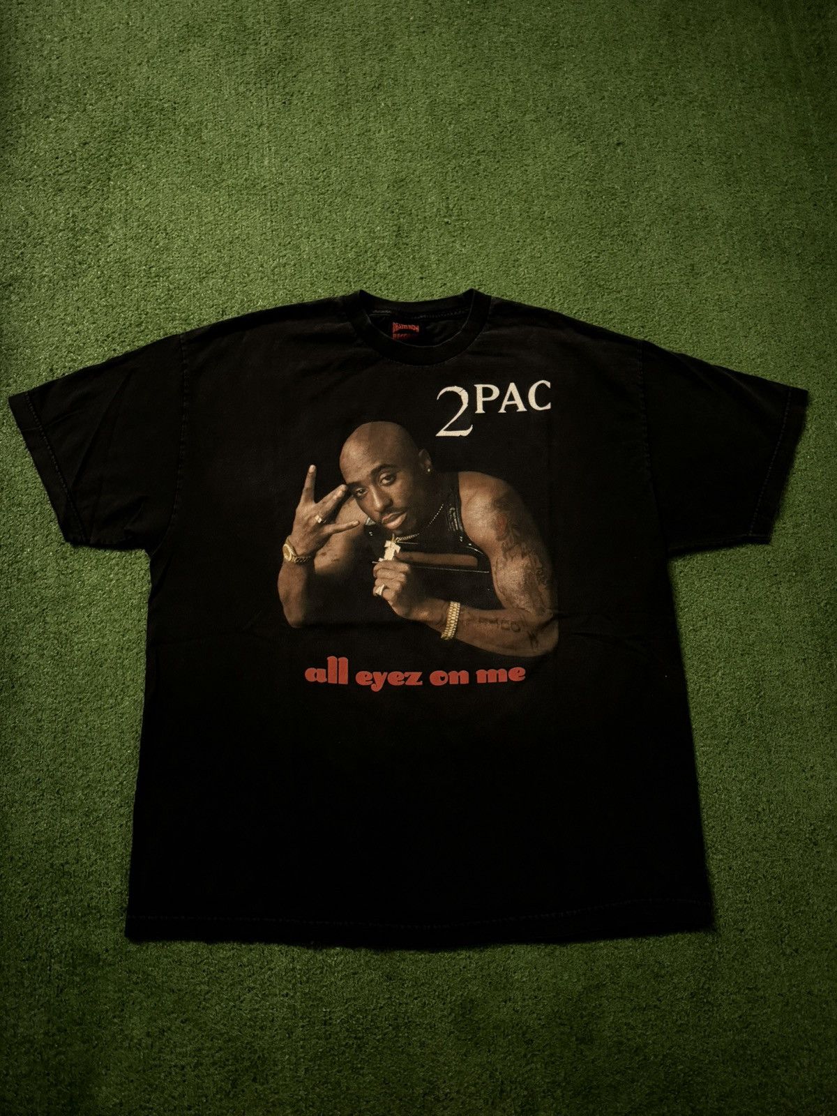 image of 2Pac Tupac Death Row Records Rap Music 2005 Shirt in Black, Men's (Size 2XL)