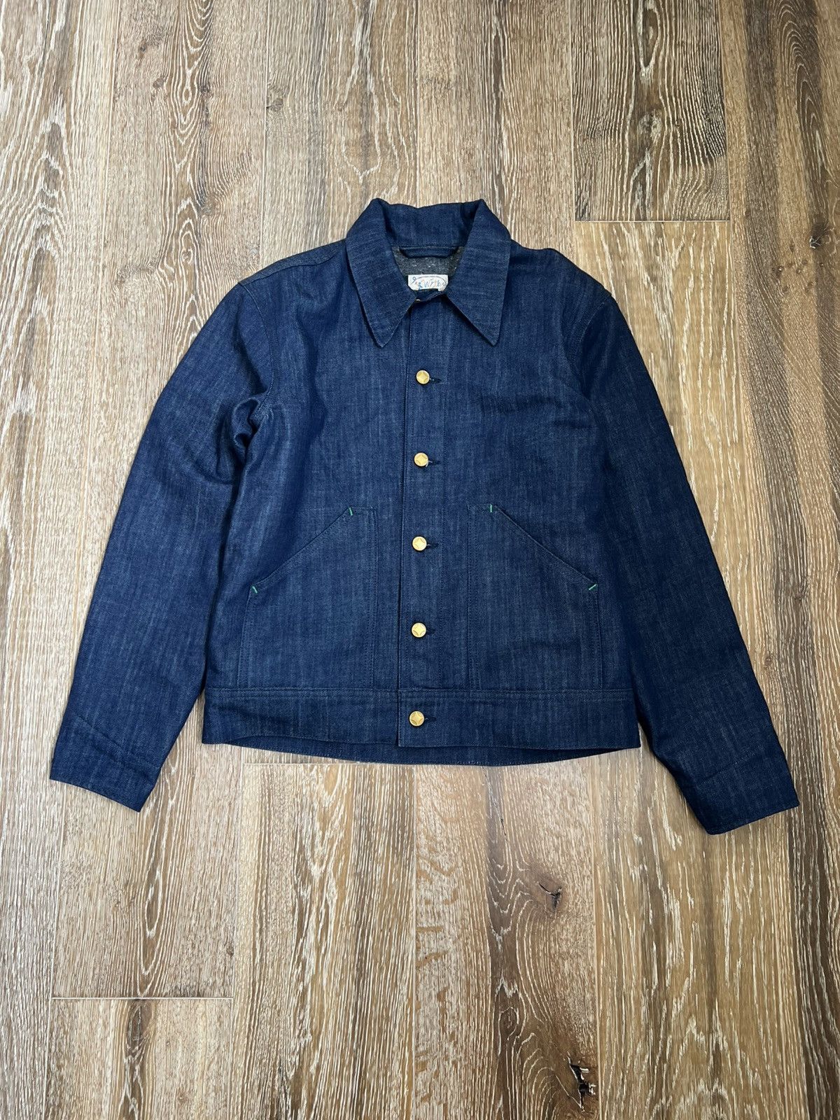 WYTHE Wythe Blanket-Lined Denim Buckaroo Jacket Size US S / EU 44-46 / 1 - 1 Thumbnail
