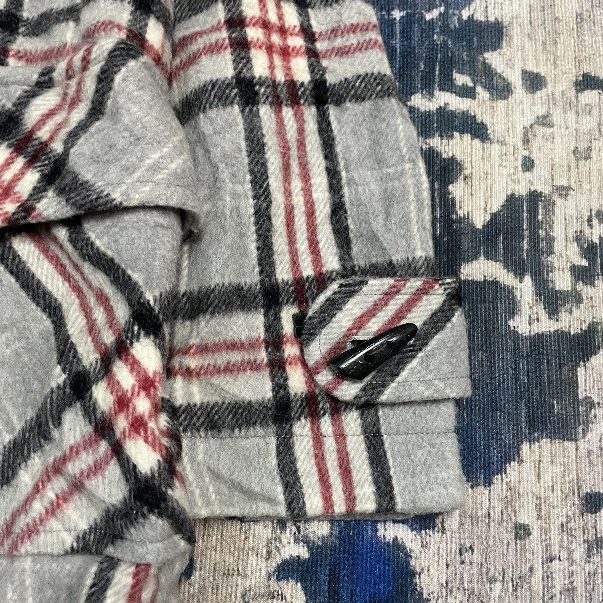 Hysteric Glamour Vintage 1990s Hysteric Glamour Plaid Wool Hooded Duffle Coat Size S / US 4 / IT 40 - 13 Thumbnail