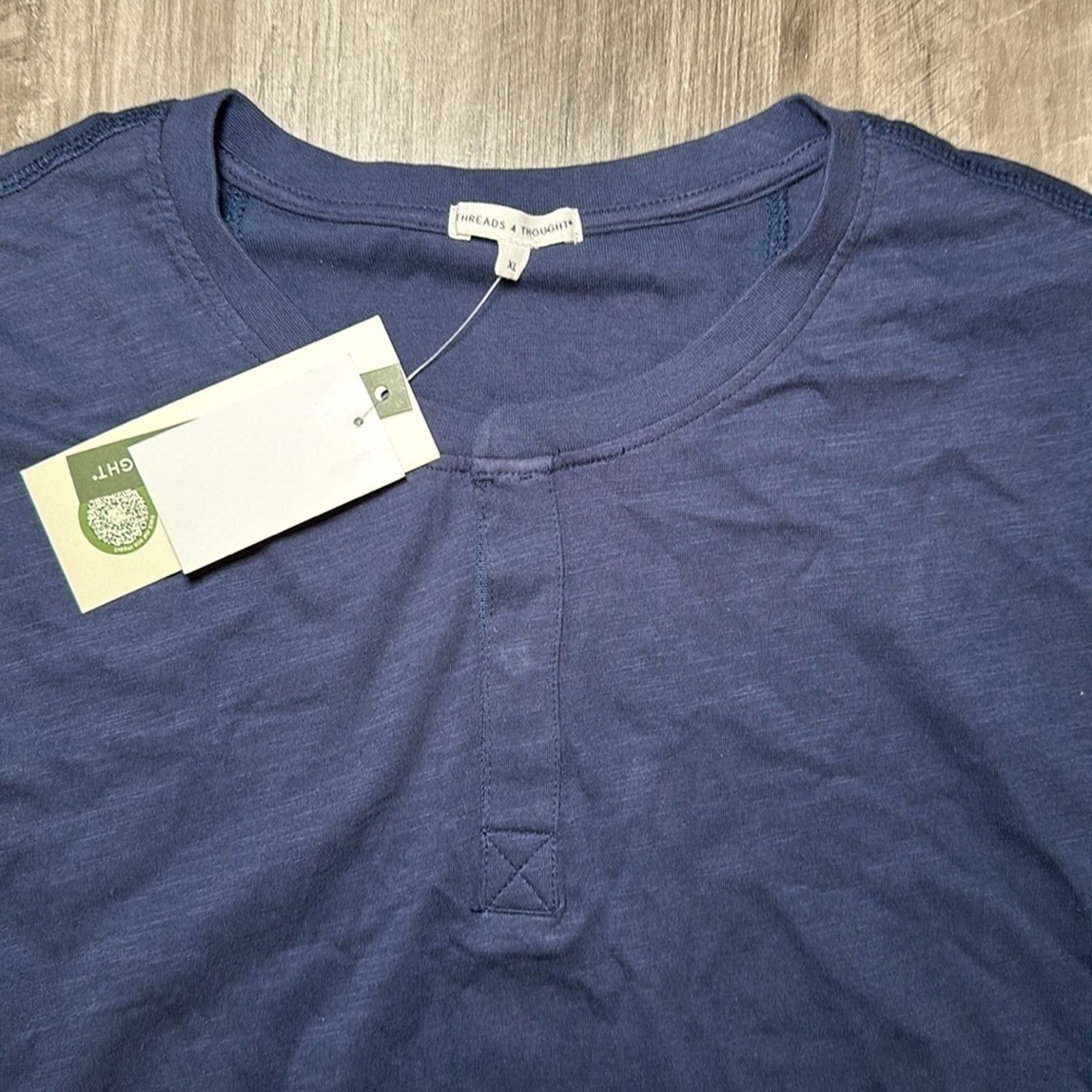Threads 4 Thought Threads 4 Thought Long Sleeve Curved Hem Henley Tee - XL Size US XL / EU 56 / 4 - 6 Thumbnail