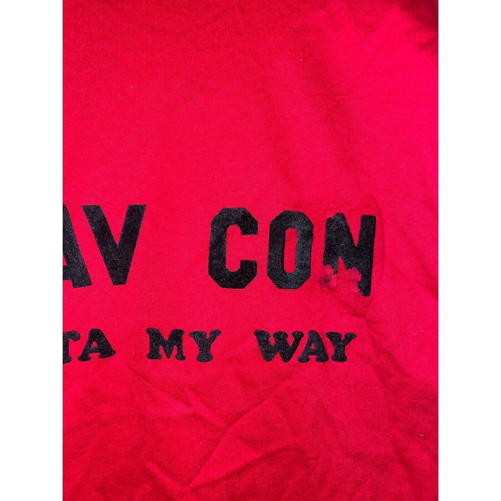 Jerzees Vintage Mav Con Shirt Outta My Way Red Jerzees Tee VTG 90s L Size US L / EU 52-54 / 3 - 6 Thumbnail