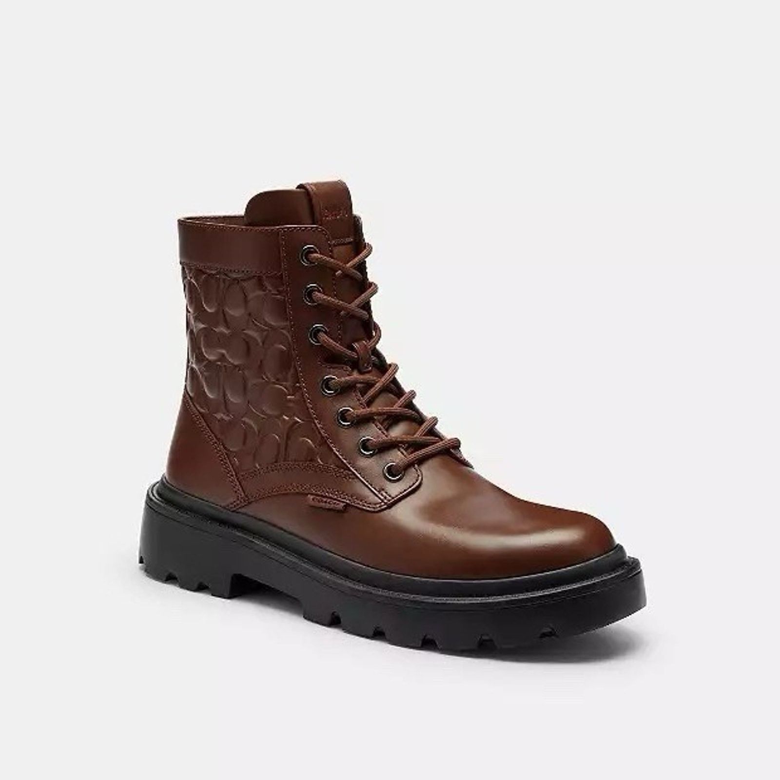 Coach NWT Coach Men's Combat Boot Leather Vintage Brown CCW08 us 9 Size US 9 / IT 39 - 8 Thumbnail