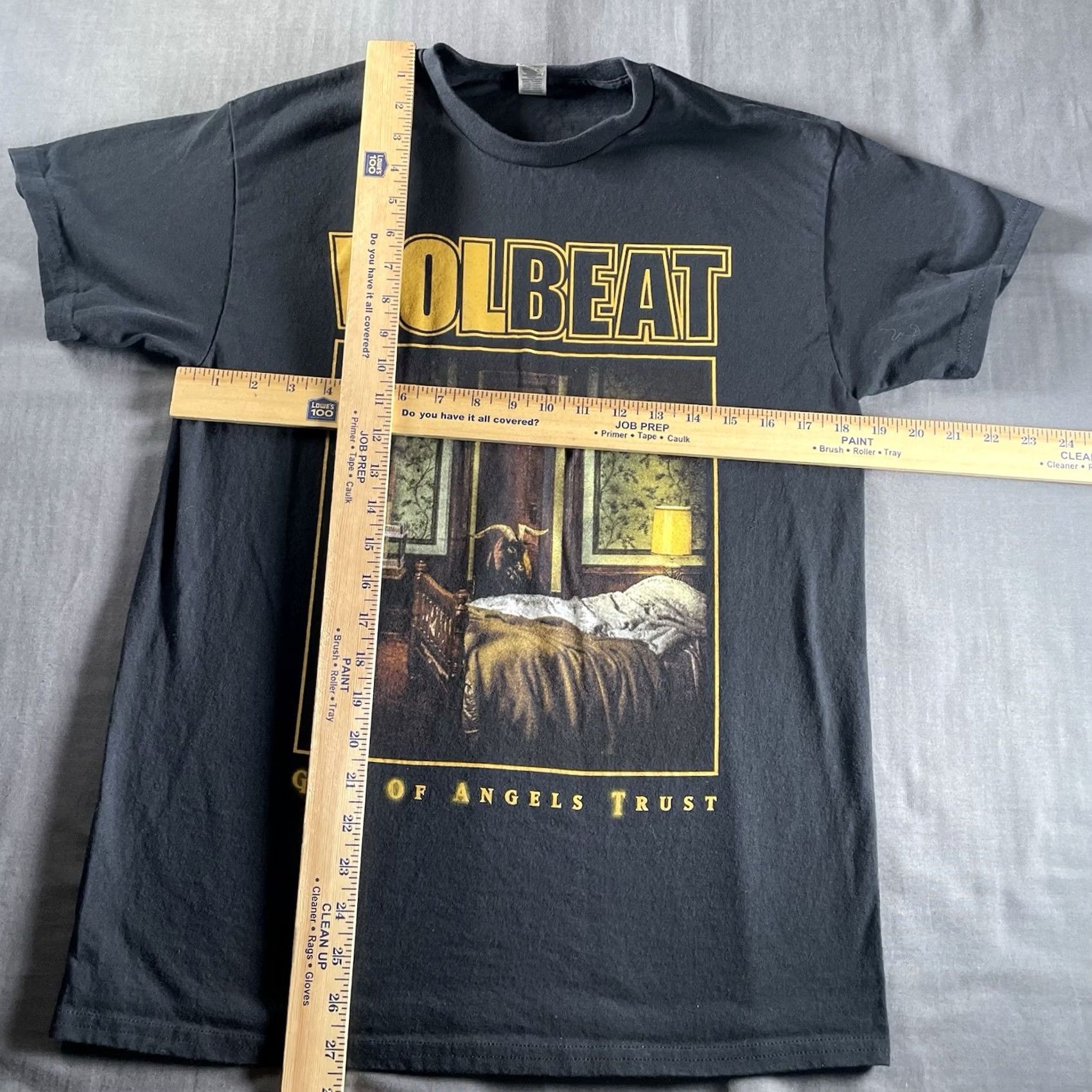 Vintage Volbeat Shirt Men’s Medium 2025 God Of Angels Trust Concert Tour Goat Official Black Mens T-Shirt Angel Fabric M & M 2025 Regular Size US M / EU 48-50 / 2 - 6 Thumbnail