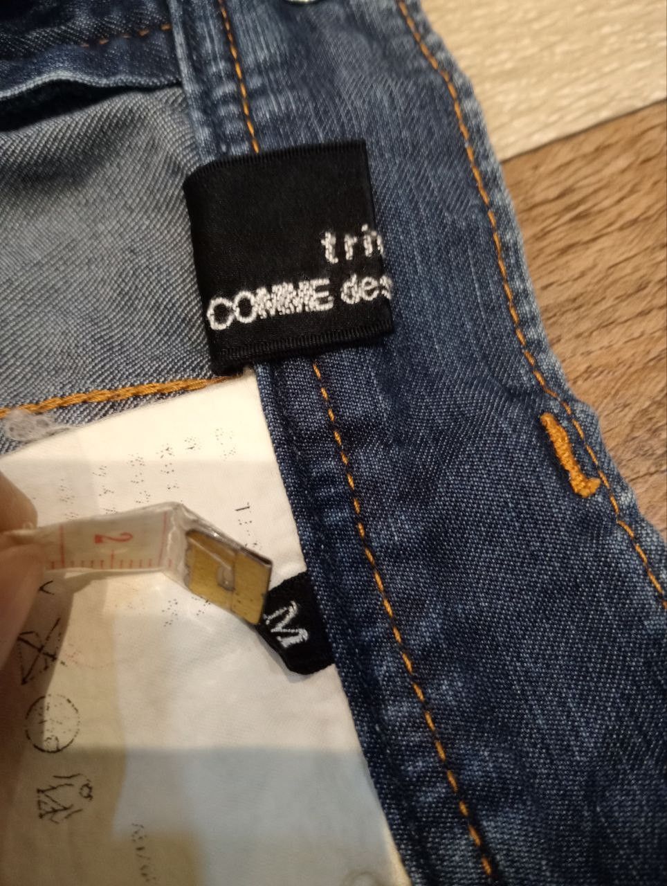 Tricot Comme des Garcons TRICOT COMME DES GARCONS CARGO-STYLE MAXI BLUE DENIM SKIRT Size 28" / US 6 / IT 42 - 9 Thumbnail