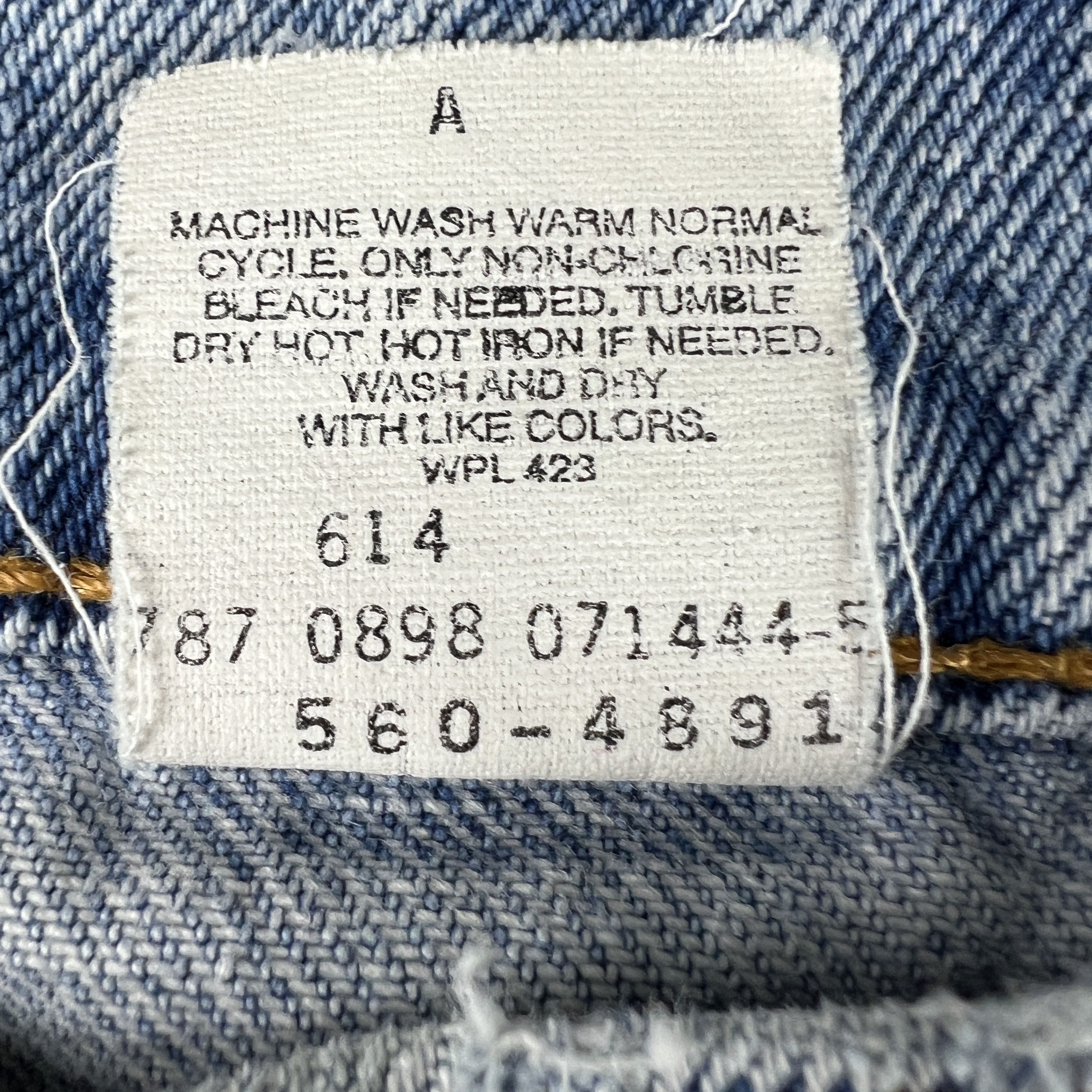 Levi's × Vintage VTG 90s Levi's Jeans 560 Loose Tapered Blue Distressed Denim Size US 32 / EU 48 - 10 Thumbnail