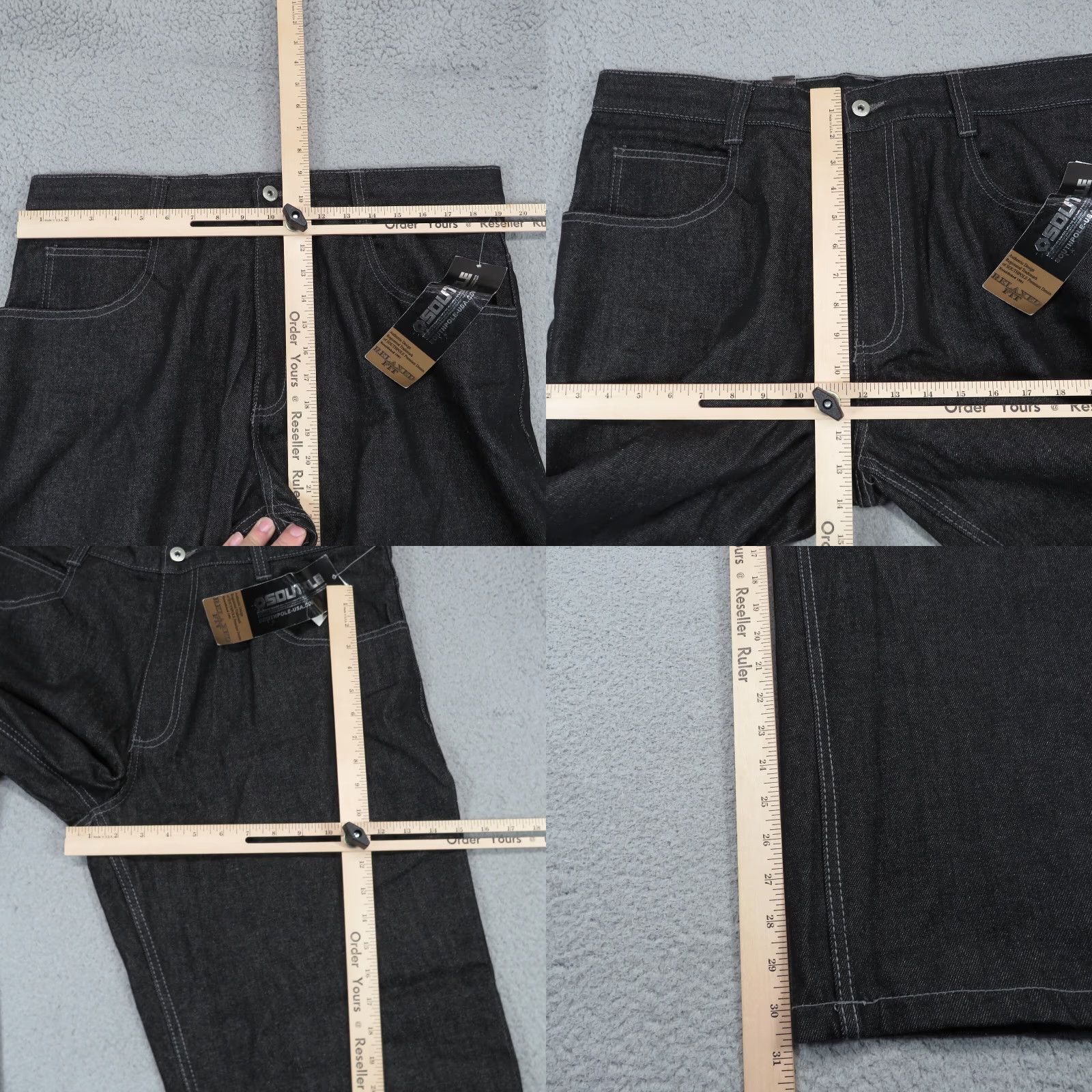 Southpole VINTAGE Southpole Baggy Jeans Mens 38 Y2K Black Grunge Skater Wide 10" Leg Opening Pipes 5-Pocket Denim Jeans Mens Black 90s USA Hip Hop Shoes? Size US 38 / EU 54 - 8 Thumbnail