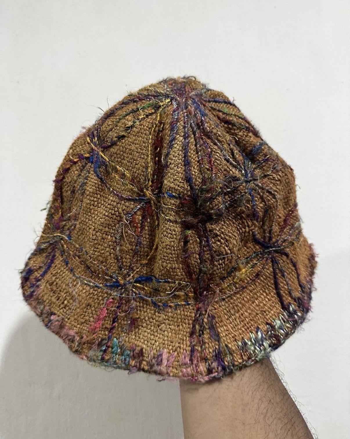 Japanese Brand VTG Hemp Patchwork Style Kapital Hat Size ONE SIZE - 2 Thumbnail