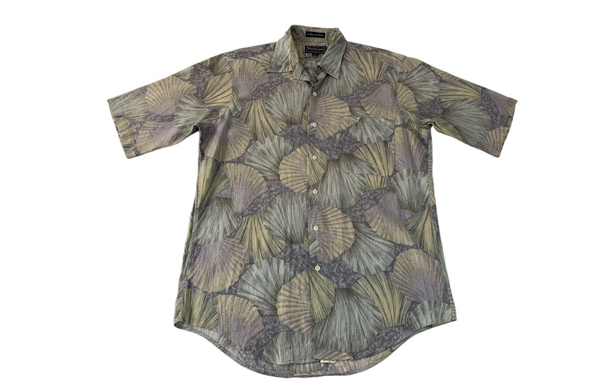 Burberry × Vintage Rare 90s Burberrys Of London Button Up Shirt Shell Design Size US L / EU 52-54 / 3 - 1 Thumbnail