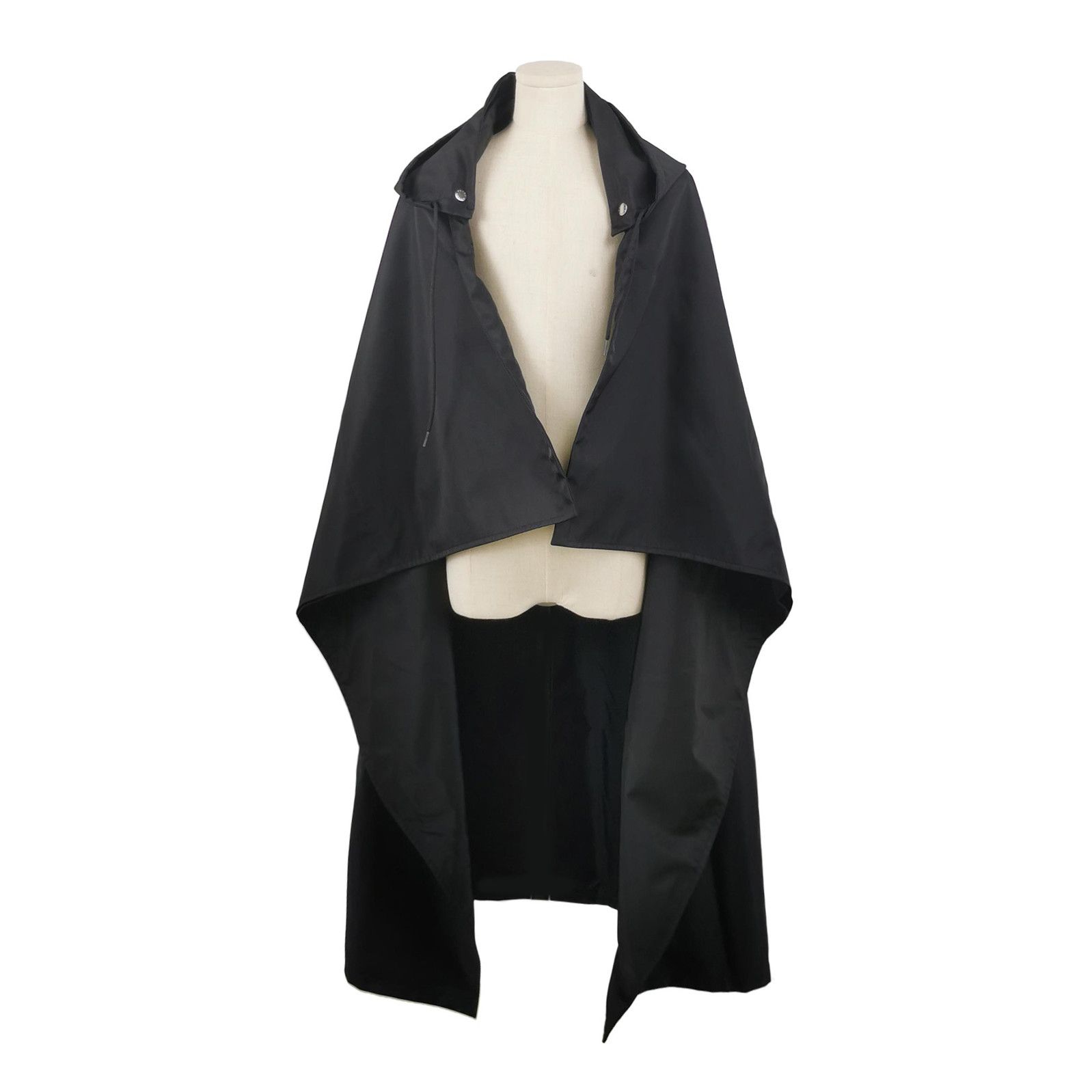 Prada Prada Solid Black Hooded Coat Size 36 - dmc Size XS / US 0-2 / IT 36-38 - 1 Thumbnail