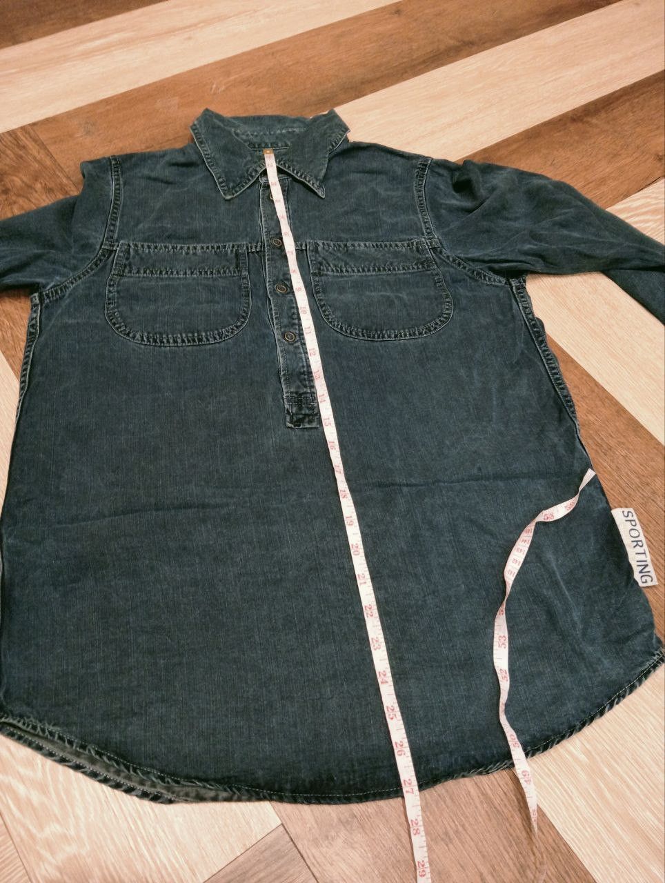 Issey Miyake VINTAGE HAI SPORTING GEAR HALF BUTTON DENIM SHIRT Size M / US 6-8 / IT 42-44 - 8 Thumbnail