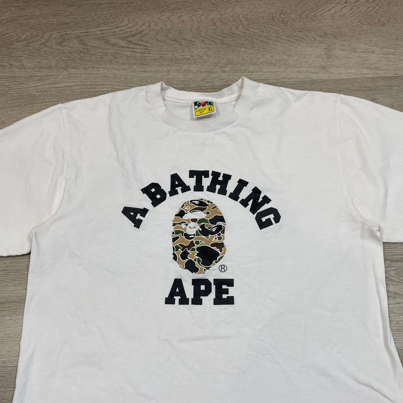 Bape A Bathing Ape BAPE College Camo T Shirt Men's XL Streetwear Size US XL / EU 56 / 4 - 2 Thumbnail