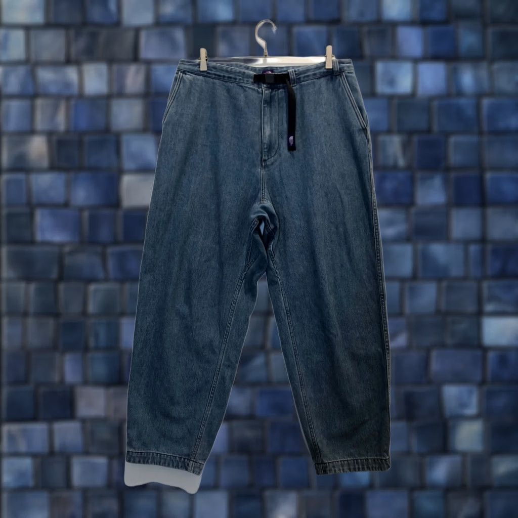 The North Face Purple Label THE NORTH FACE PURPLE LABEL Pants Denim Indigo 25SS Wide Tapered Field Size 36 Size US 36 / EU 52 - 1 Thumbnail