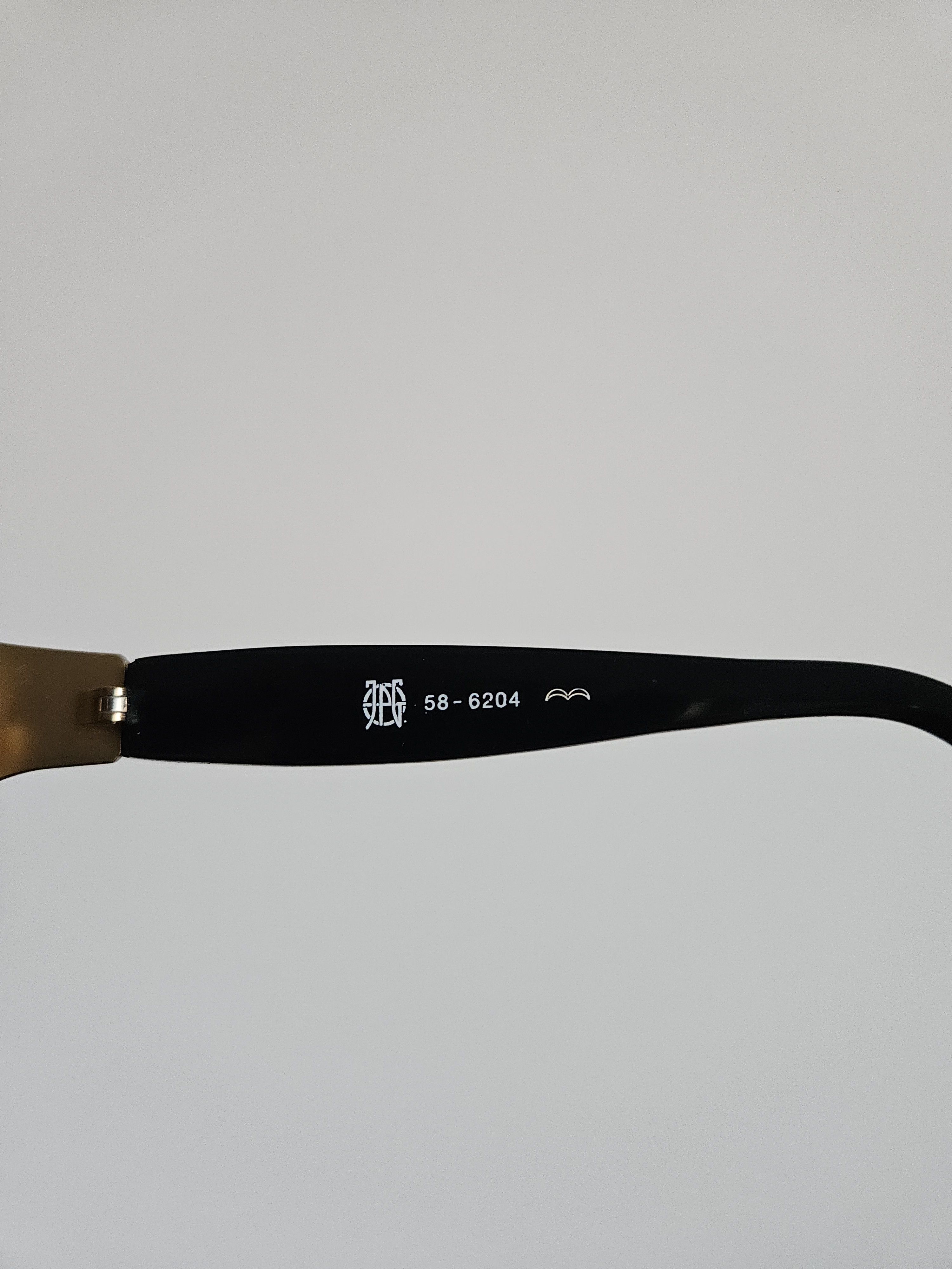 Jean Paul Gaultier Vtg Jean Paul Gaultier 58-6204 big logo oval sunglasses Size ONE SIZE - 18 Thumbnail