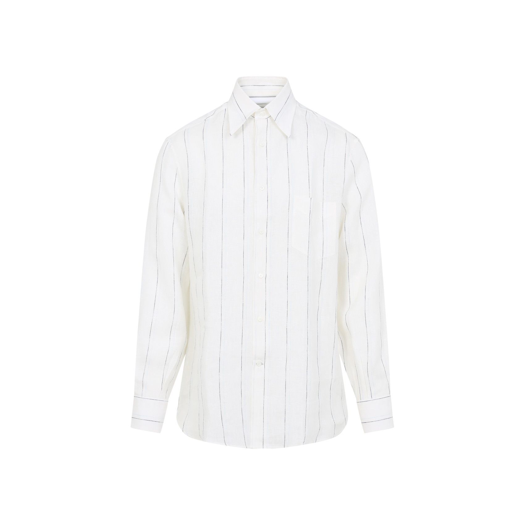 Brunello Cucinelli Brunello Cucinelli Striped Shirt Size US L / EU 52-54 / 3 - 1 Thumbnail