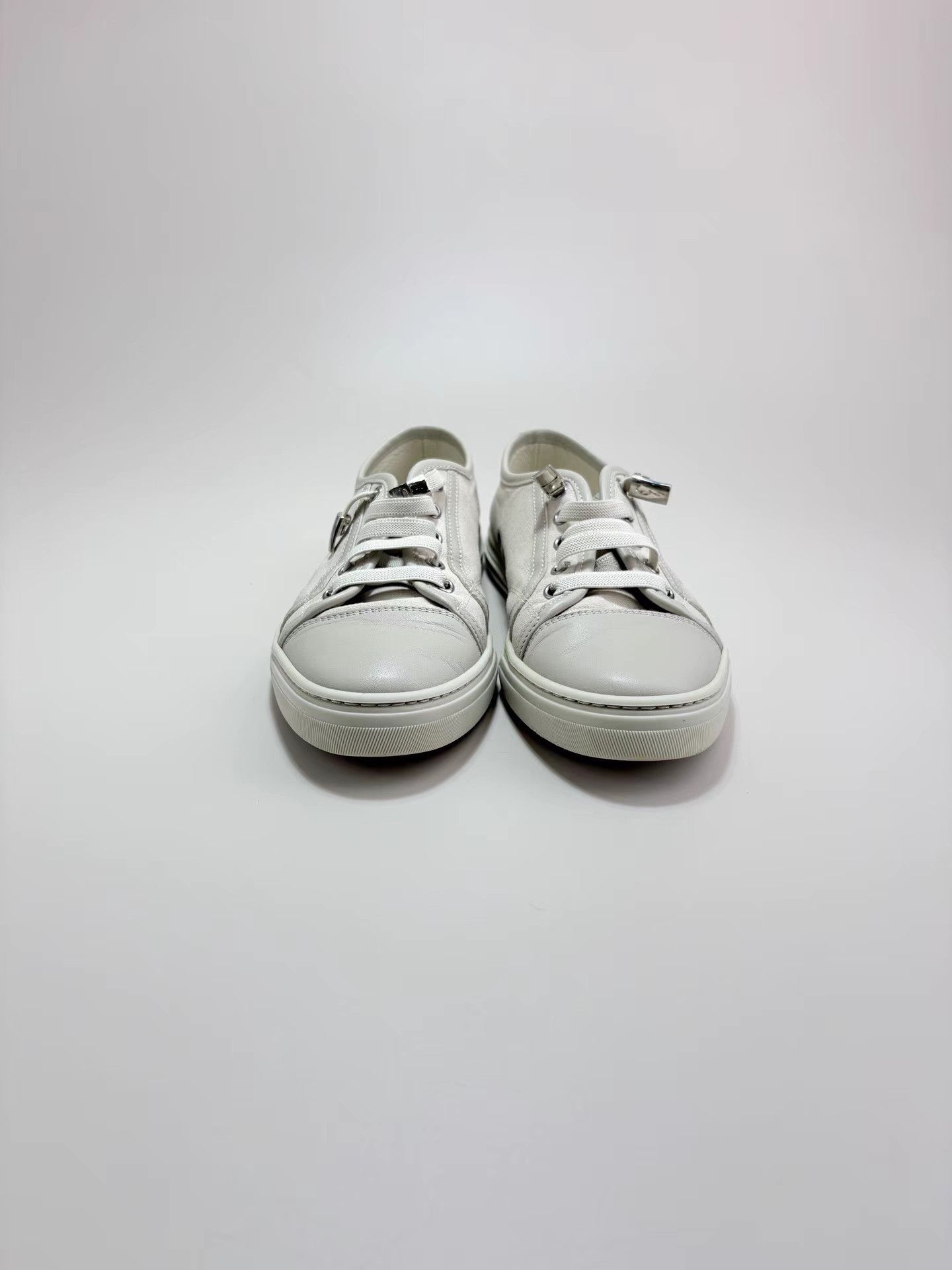 Gucci GUCCI Dark Monogram Off-White Low-Top Sneakers K1 Size US 6.5 / IT 36.5 - 2 Thumbnail