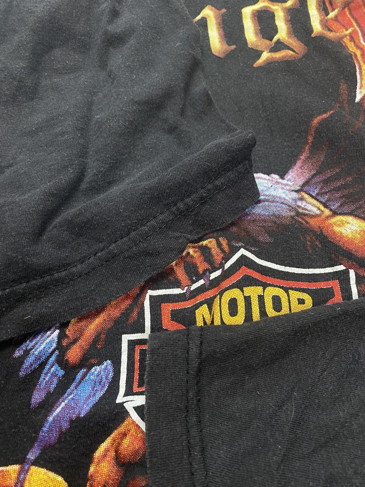 Harley Davidson 1990s Vintage Harley Davidson T Shirt Size US L / EU 52-54 / 3 - 5 Thumbnail