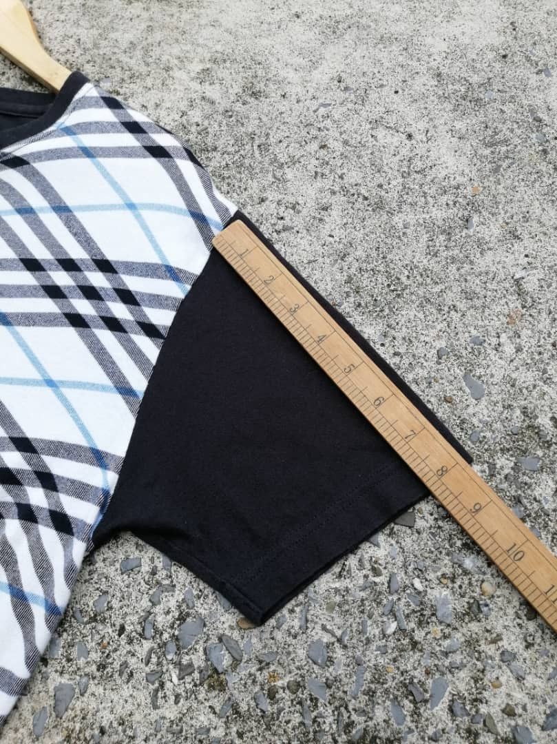 Burberry × Japanese Brand Burberry Black Label Plaid Tee Size US M / EU 48-50 / 2 - 4 Thumbnail