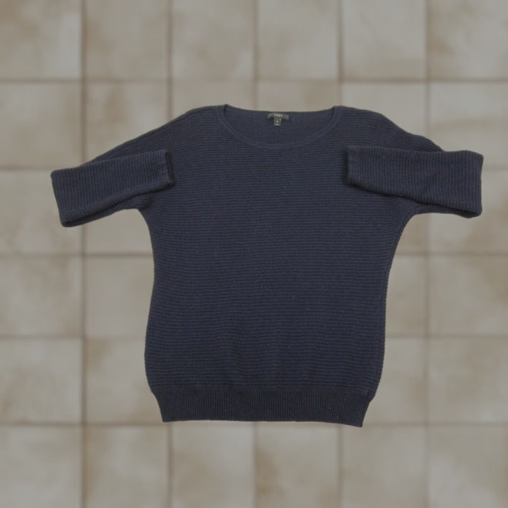 J.Crew J.CREW Sweater Women's Small Blue Wool Casual Soft Knit Pullover Crewneck Viscose Wool Knit Regular 80s 90s Women's Pullover Crew Neck Size S / US 4 / IT 40 - 1 Thumbnail