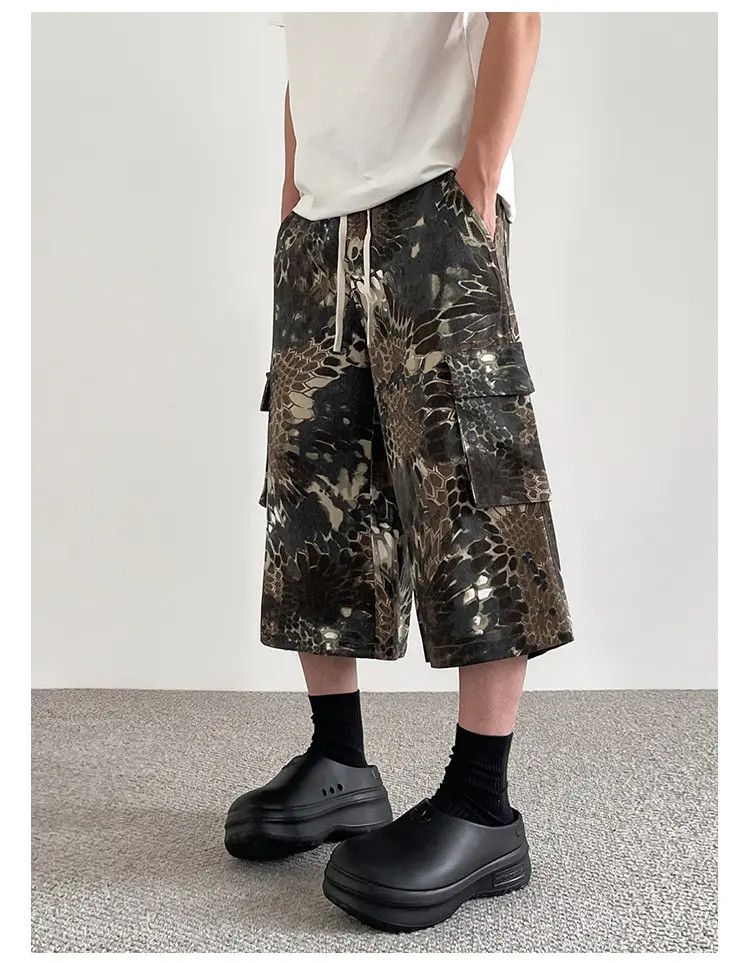 Japanese Brand × Jean Baggy Camo Shorts Size US 30 / EU 46 - 1 Thumbnail