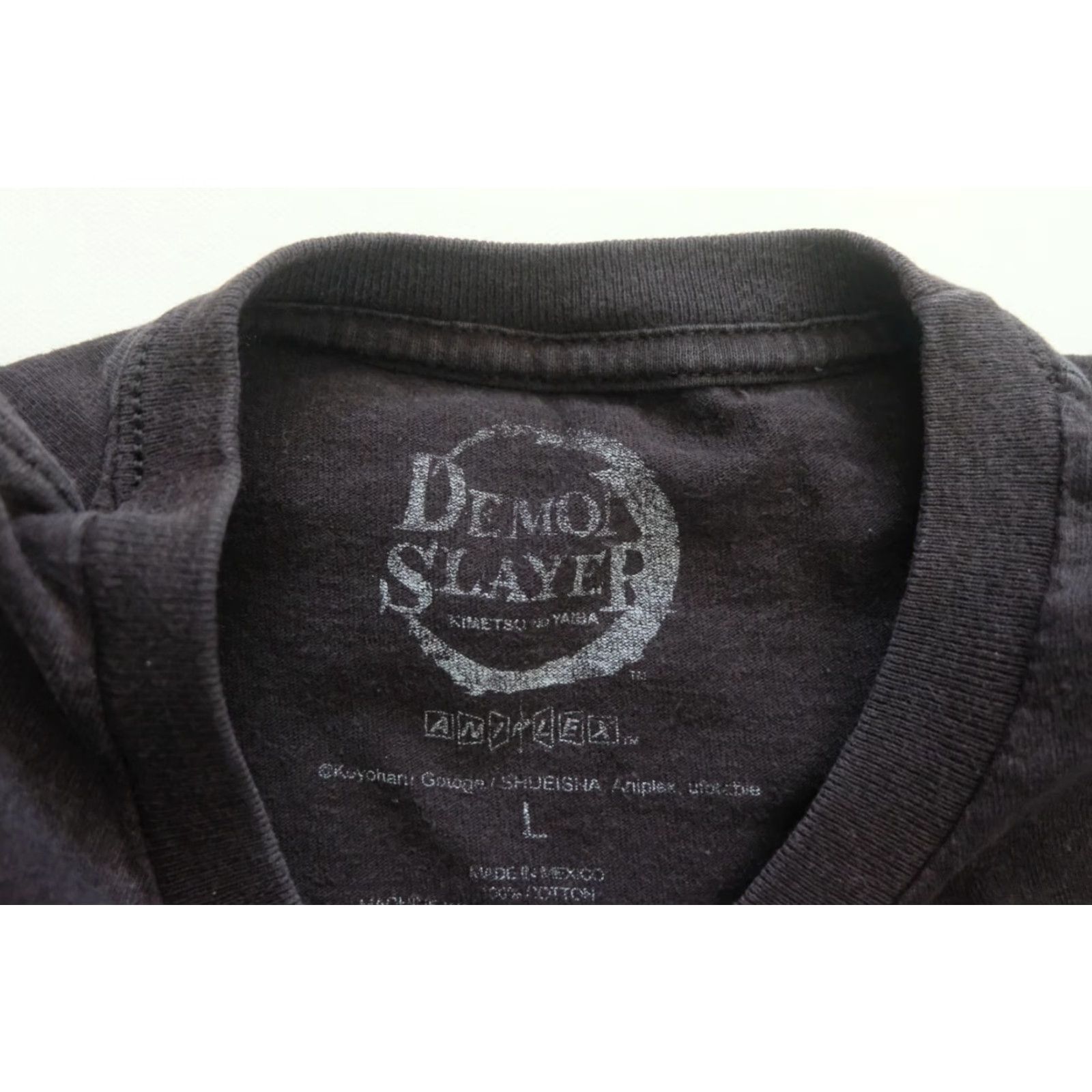 Vintage DEMON SLAYER T-Shirt Graphic Print All Over Black L Mens Size L Crew Neck Short Sleeve Clothing Size US L / EU 52-54 / 3 - 6 Thumbnail