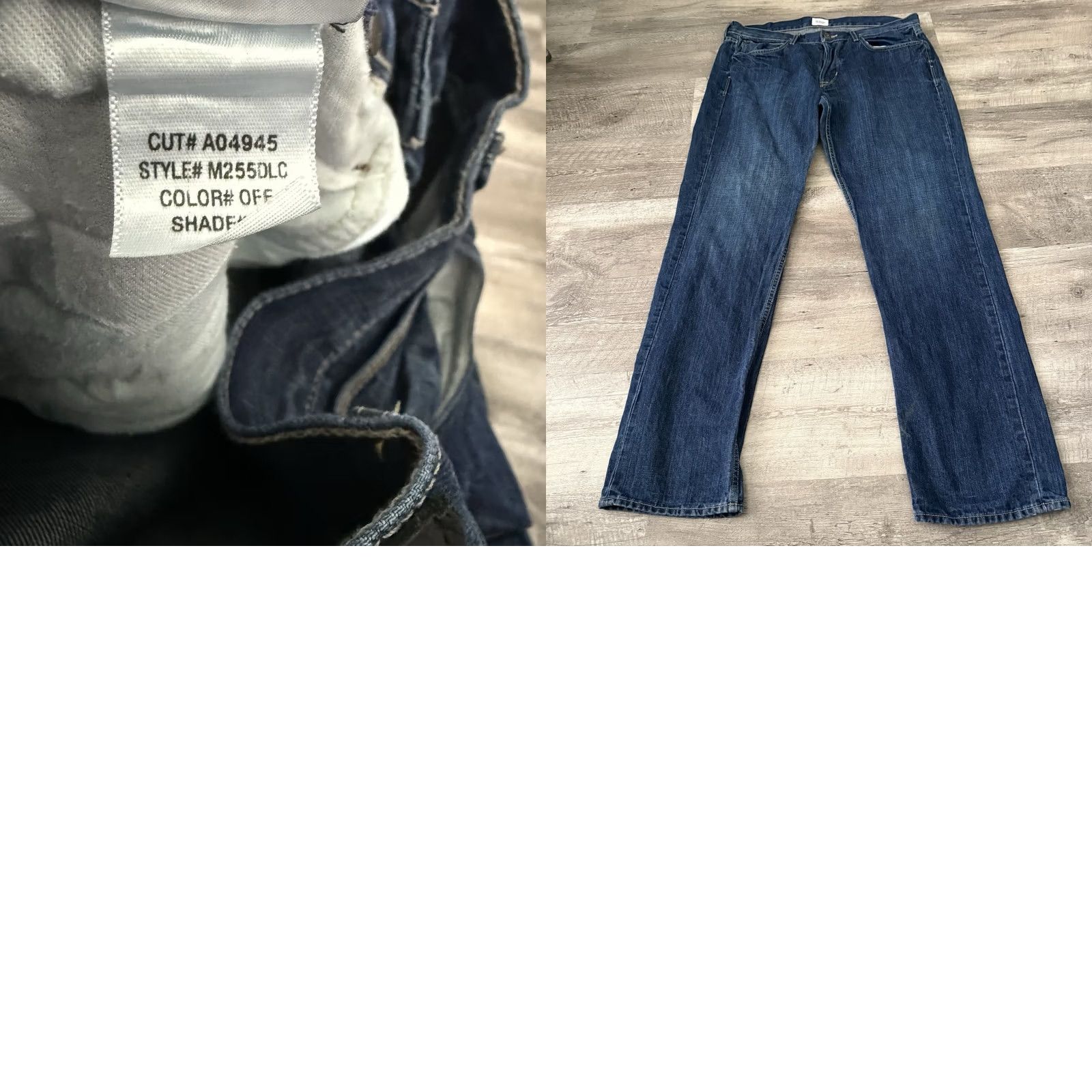 Hudson HUDSON Byron Straight Jeans Mens 36 Blue Cotton Flax Blend Button-Fly Distressed Size US 36 / EU 52 - 8 Thumbnail