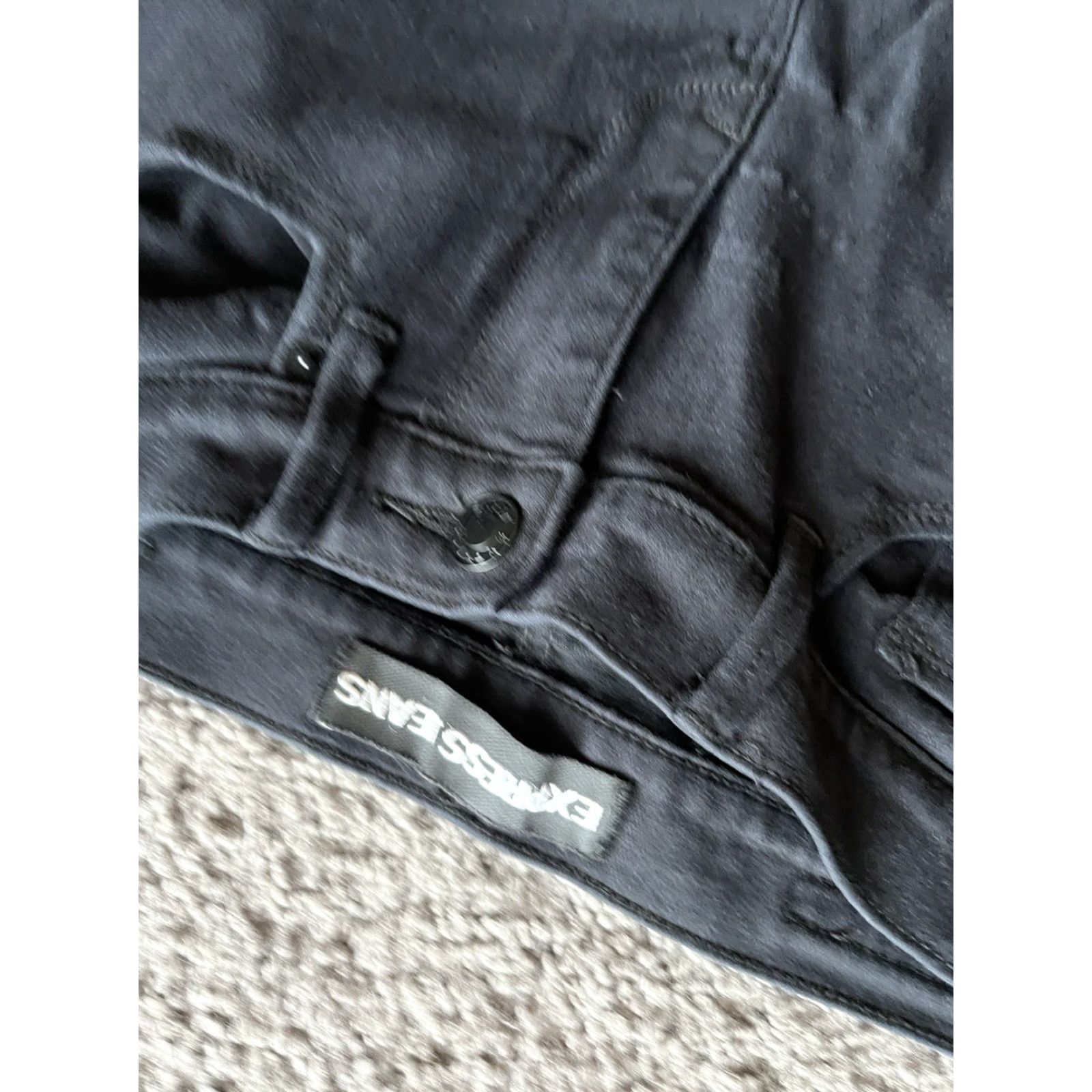 Express Express Jeans Legging Black Womens 4 Regular 30in Denim Cotton Blend Zip Button Pockets Stretch Modern 90s? Size 27" / US 4 / IT 40 - 3 Thumbnail