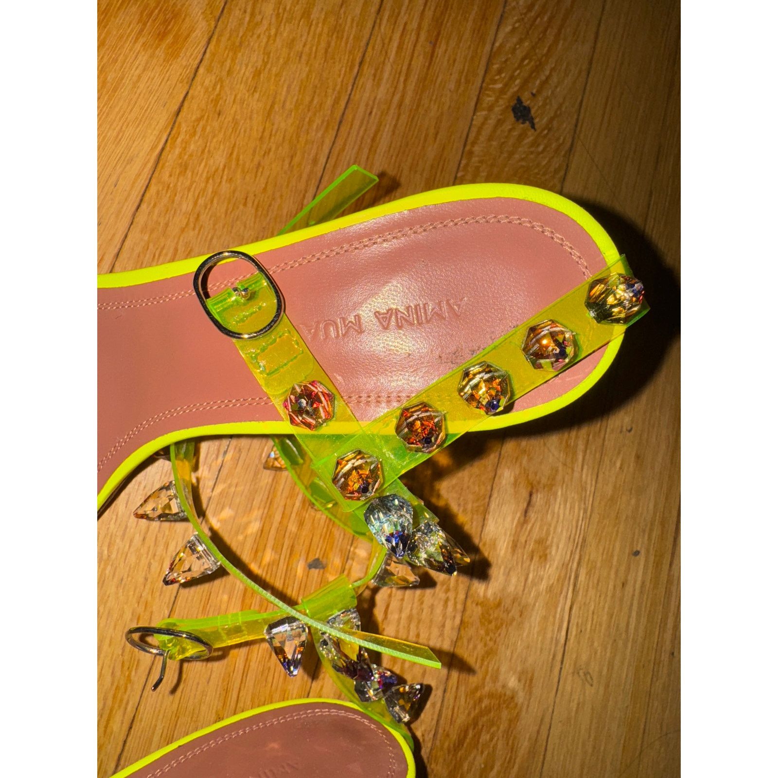 Amina Muaddi Amina Muaddi Julia spike studded heels 36 Size US 6 / IT 36 - 3 Thumbnail