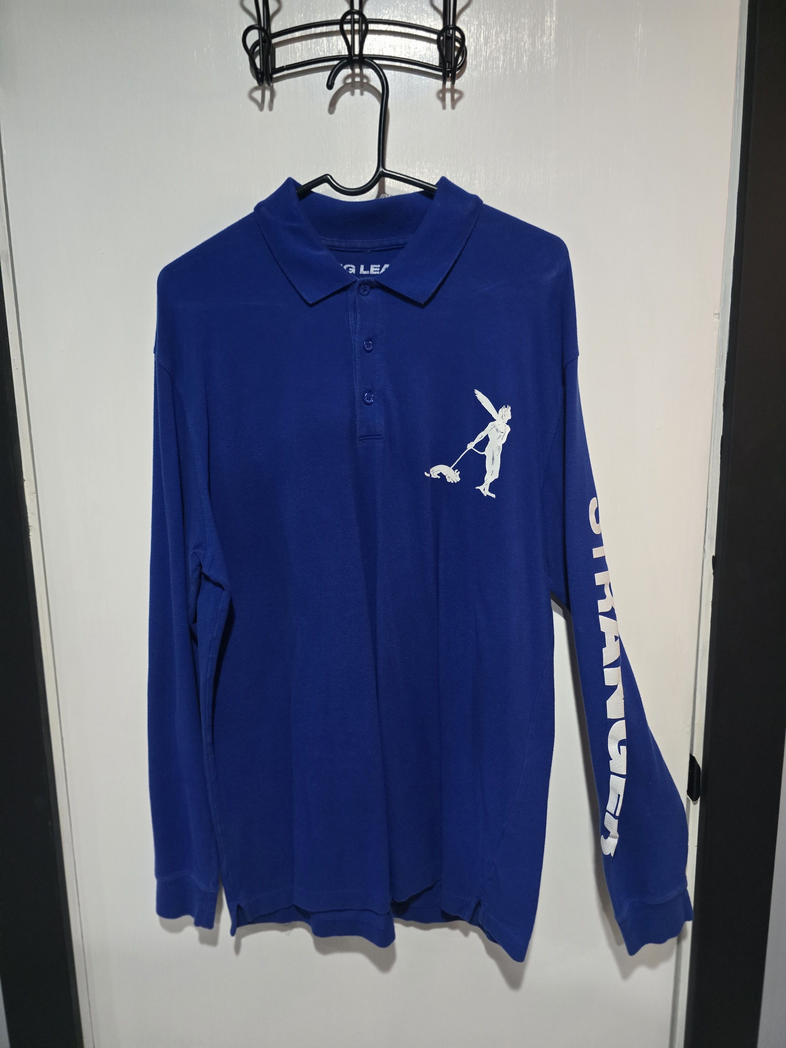 Yung Lean Sad Boys Strangers Blue Polo Long sleeve
