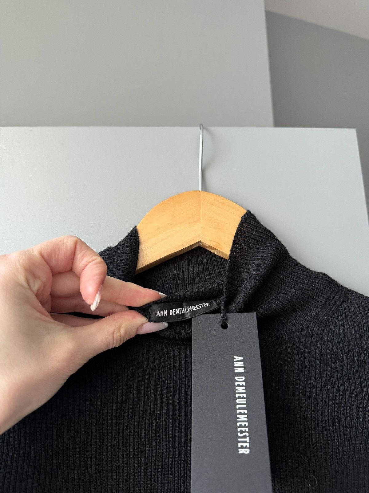 Ann Demeulemeester Ann Demeulemeester Olenka Rib High Neck Sweater Size S / US 4 / IT 40 - 7 Thumbnail