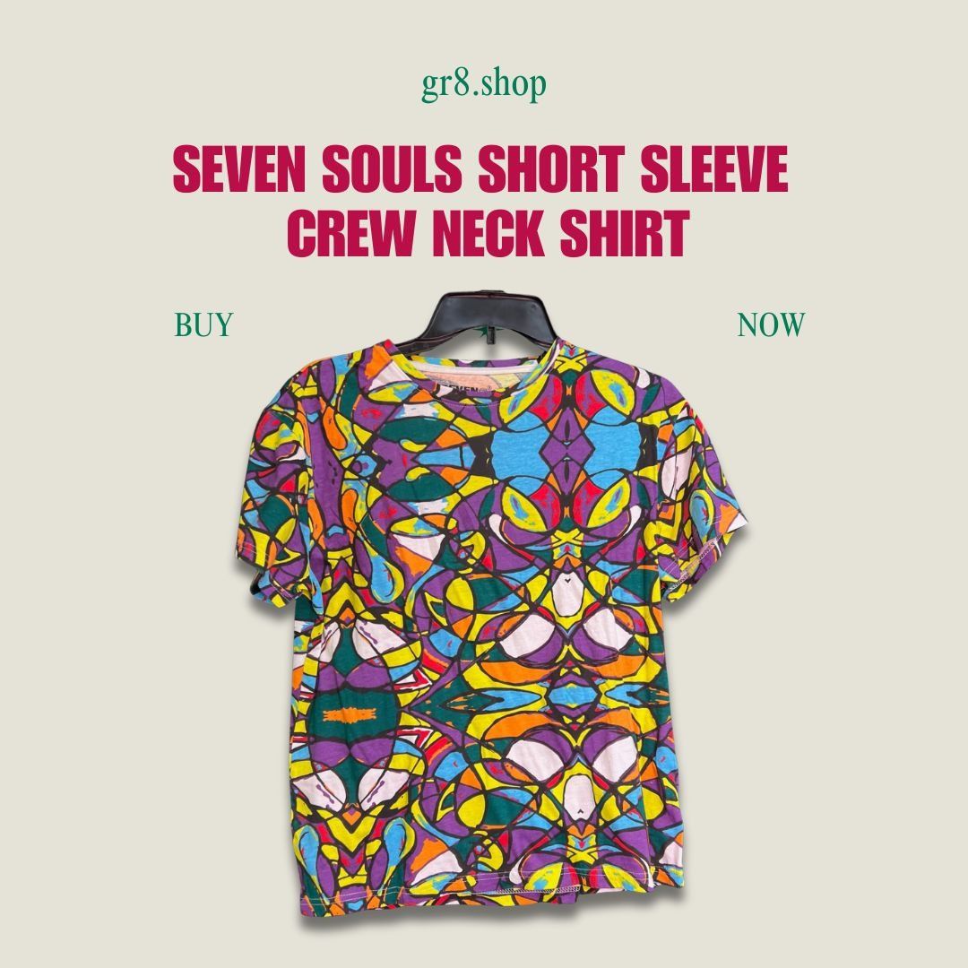 Other Seven Souls Multicolor Short Sleeve Crew Neck Shirt Vibrant Size S / US 4 / IT 40 - 1 Thumbnail