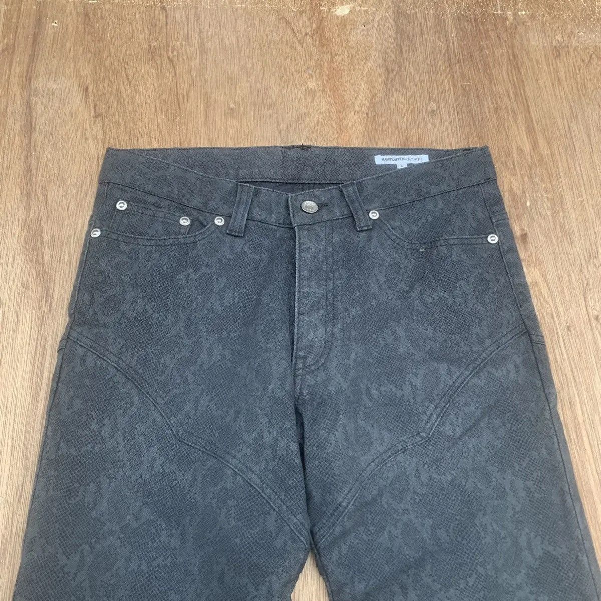Hysteric Glamour RARE ‼️ SEMATIC DESIGN JEANS 30x33 TROUSERS FLARE ARTS PANTS Size US 30 / EU 46 - 3 Thumbnail