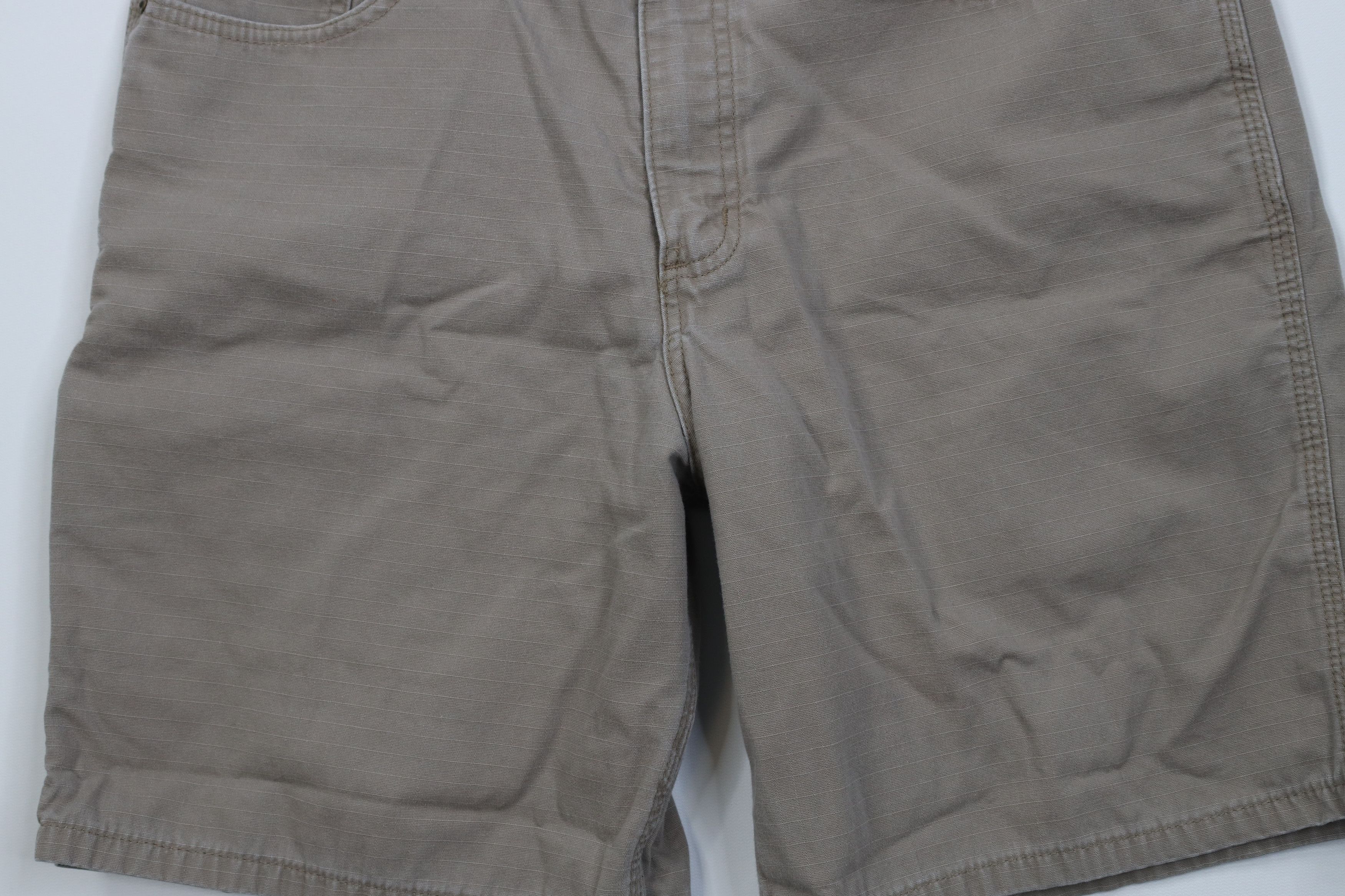 Carhartt Vintage Y2K Carhartt Spell Ripstop Above Knee Shorts Beige Size US 33 - 3 Thumbnail