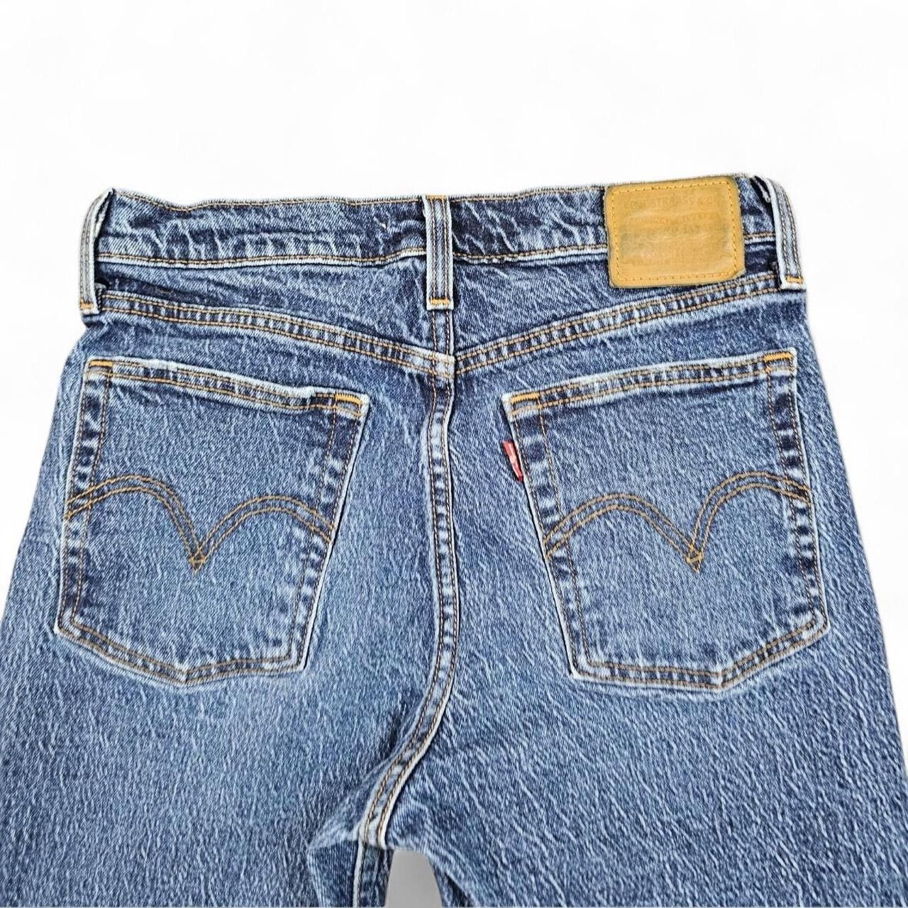 Levi's Levis Jeans Womens 27 Wedgie Straight Mid Rise Frayed 25x27 Size 27" / US 4 / IT 40 - 4 Thumbnail