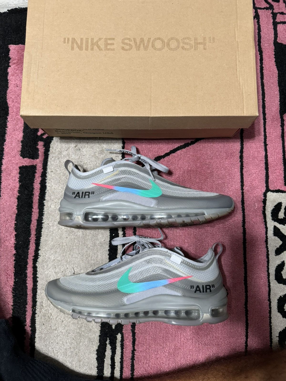Nike × Off-White Off white Nike Air max 97 Menta Size US 8.5 / EU 41-42 - 2 Thumbnail