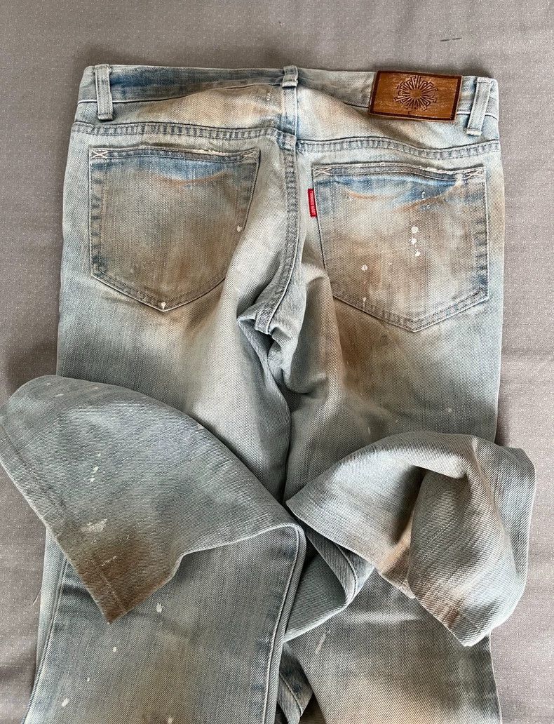 Yohji Yamamoto Vintage Tornado Mart Distressed Denim Pants-2506 Size 30" / US 8 / IT 44 - 7 Thumbnail