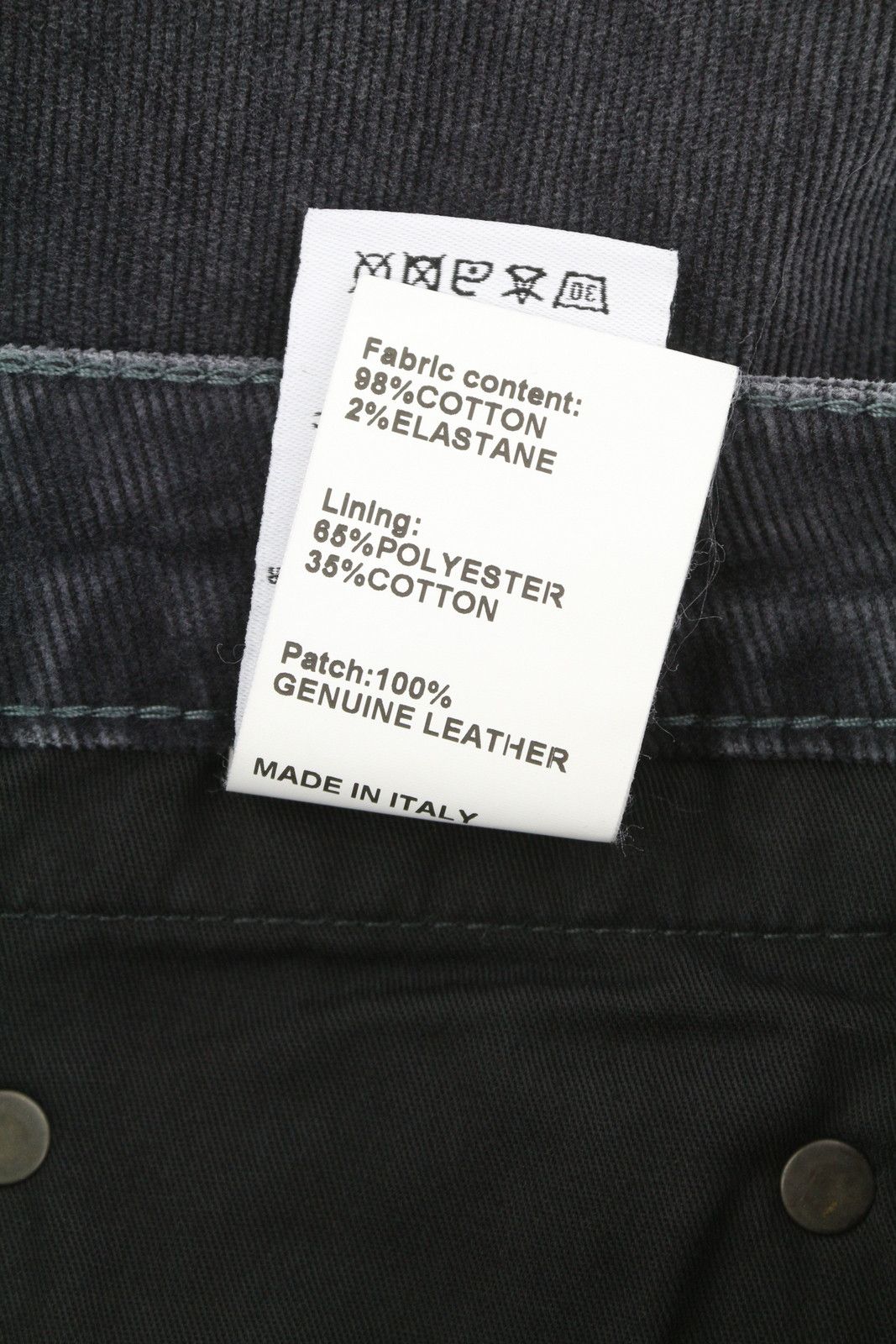 R13 BOY STRAIGHT 26 Obsidian Stretch Cord Faded FW25 86618 Size 26" / US 2 / IT 38 - 10 Thumbnail