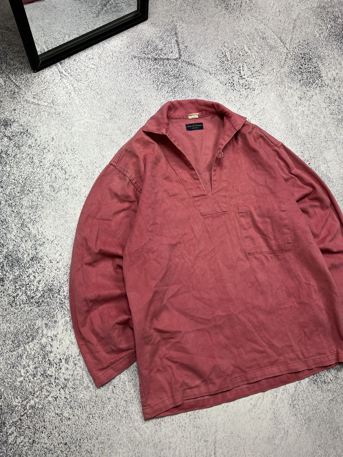 Le Laboureur 1980’s 90’s Vintage French Fisherman Chore Jacket Smock Rare Size US L / EU 52-54 / 3 - 6 Thumbnail