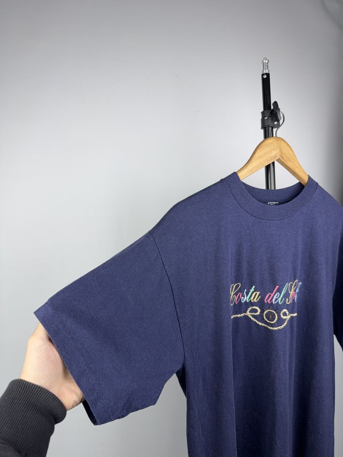 Vintage Vintage Retro Costa Del Sol Embroidered Nautical Tee 90s Size US M / EU 48-50 / 2 - 4 Thumbnail