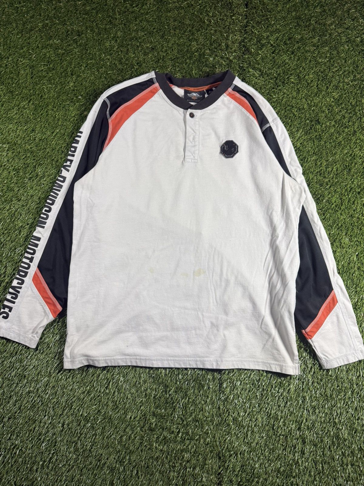 Harley Davidson Vintage Y2k Harley Davidson Spellout Long Sleeve Biker Tee Size US XL / EU 56 / 4 - 1 Thumbnail