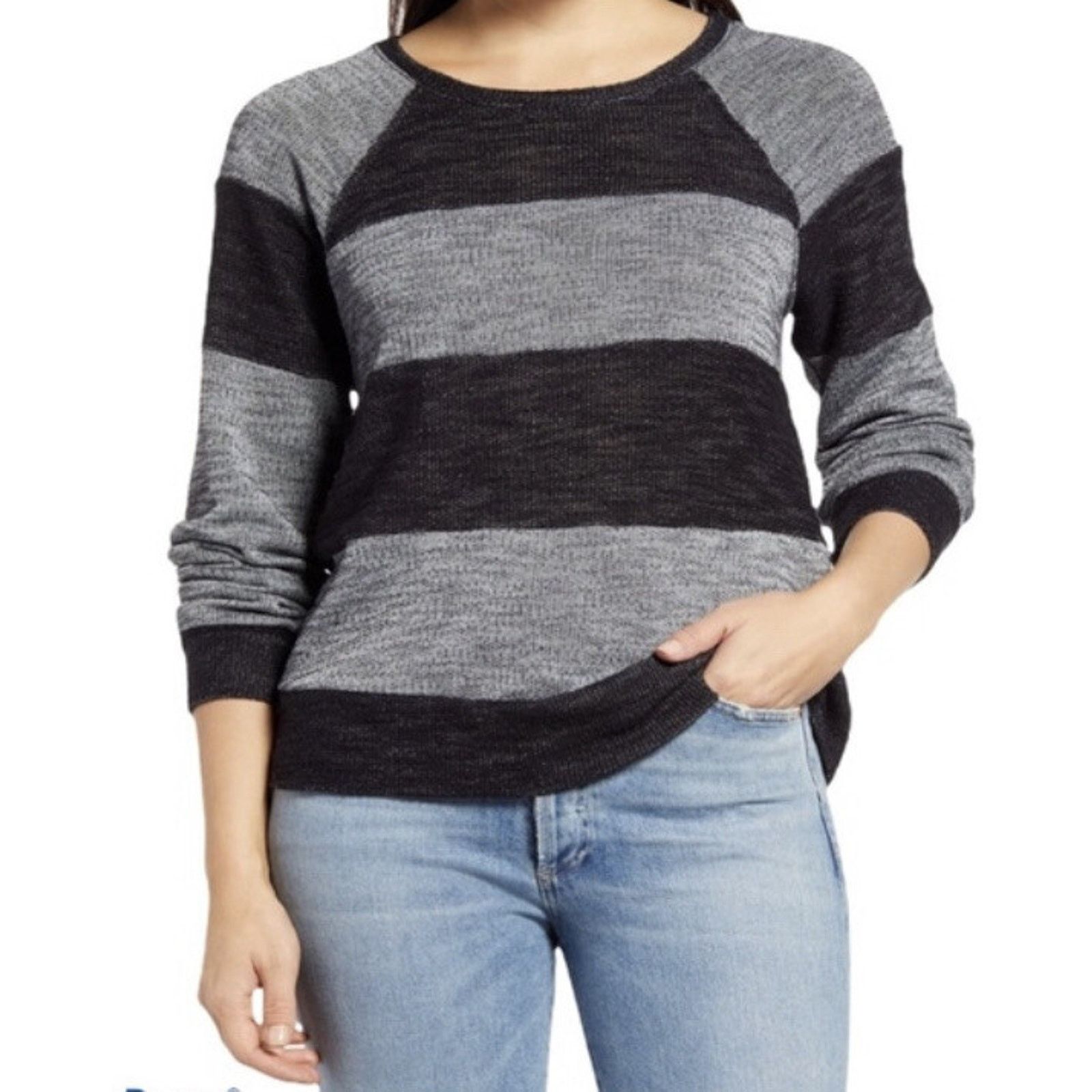 & Other Stories EVERLEIGH Women's Stripe Sweatshirt & sweater size L A003034 Size L / US 10 / IT 46 - 1 Thumbnail