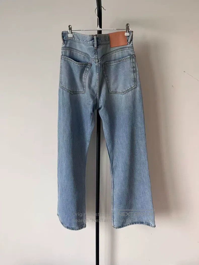 Acne Studios Acne Studios Wide-leg, mid-rise, water-washed cotton zip-u Size US 32 / EU 48 - 2 Thumbnail