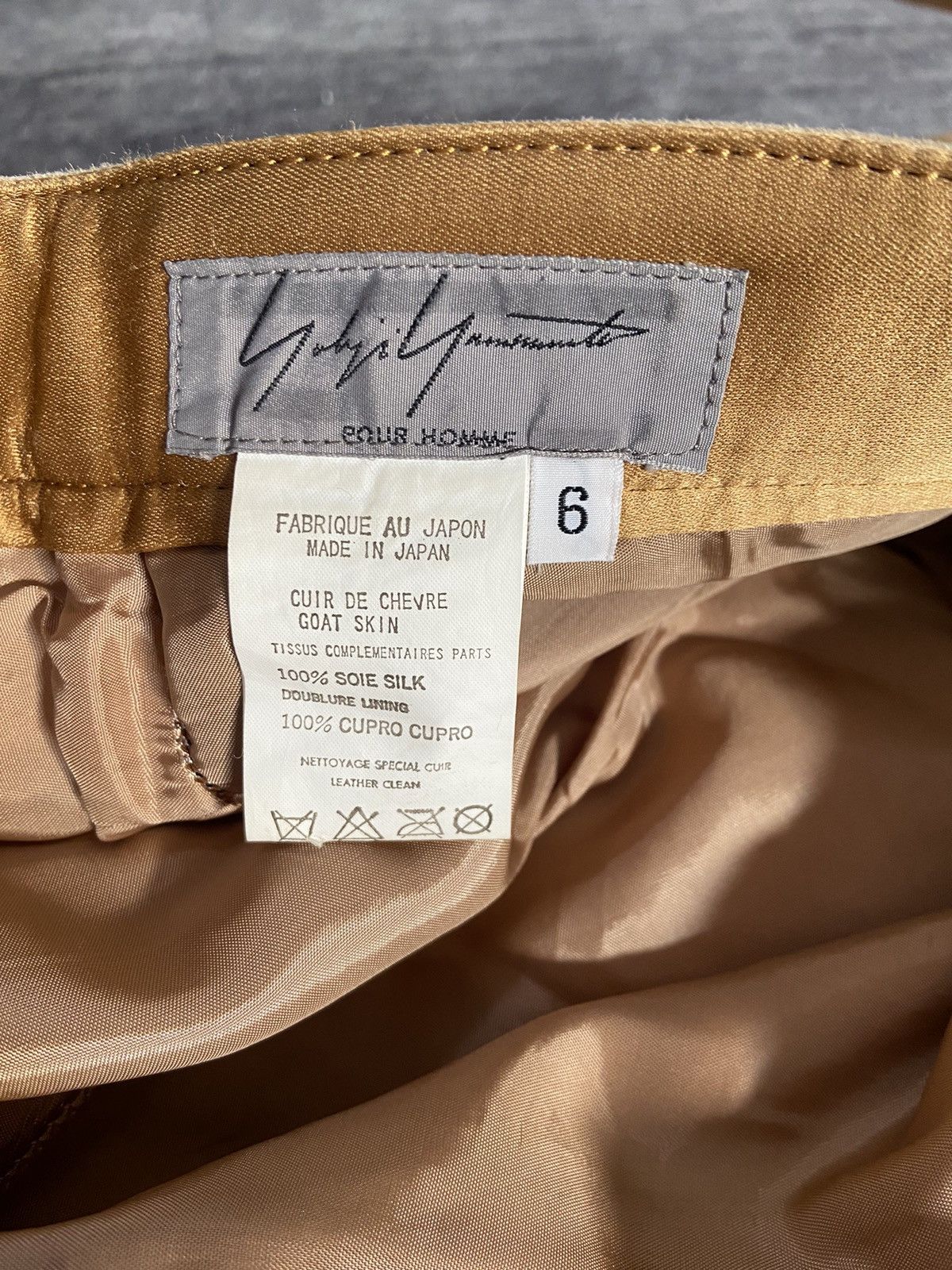 Yohji Yamamoto Yohji Yamamoto AW03 Homme Goat Skin Suede Pants Size US 34 / EU 50 - 4 Thumbnail