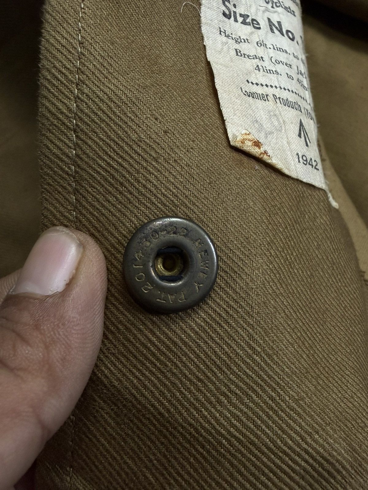 Vintage 40s WW2 Vintage British Army Dispatch Rider Coat Motorcycle Size US XL / EU 56 / 4 - 13 Thumbnail