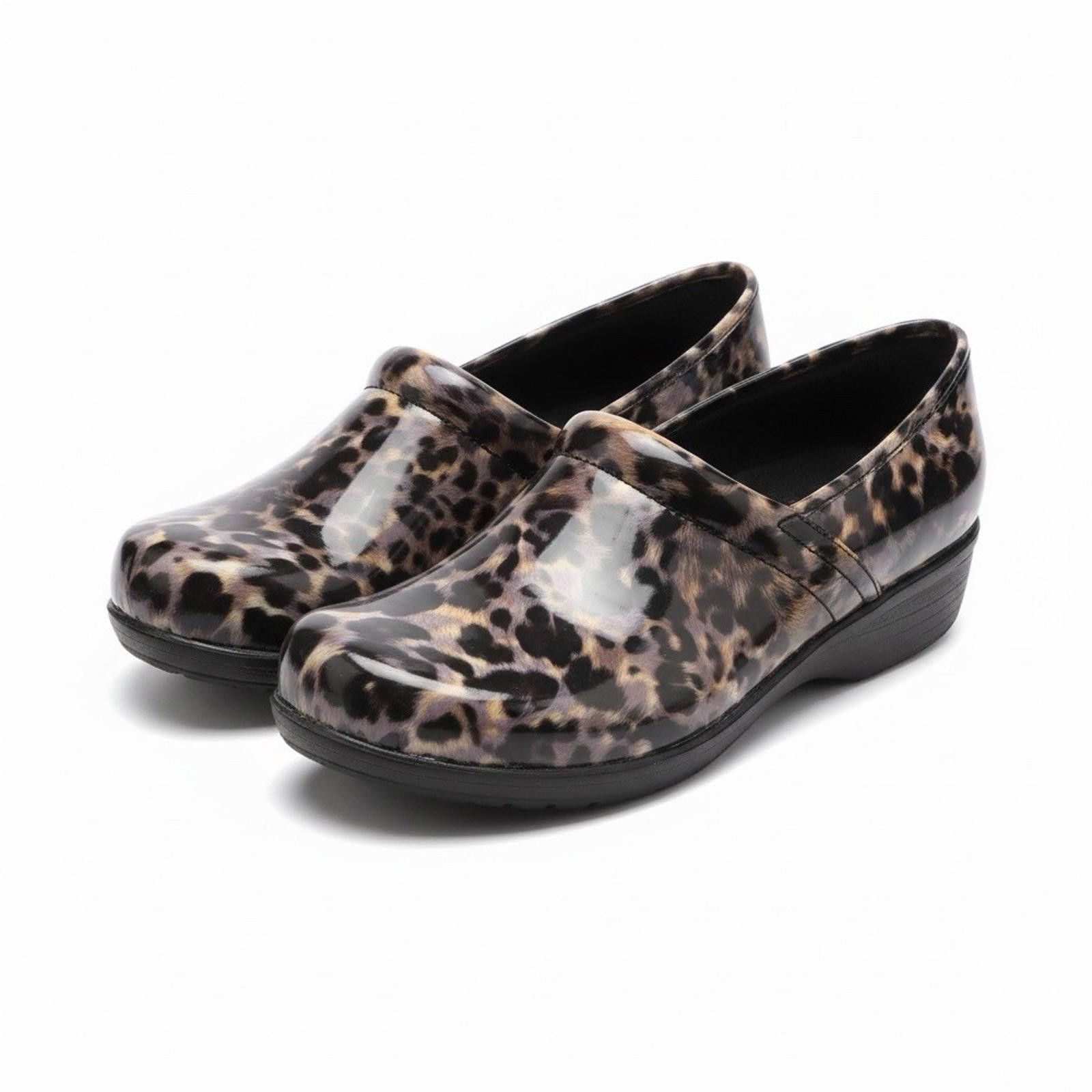 Other SafeTStep Purple Leopard Chef Slip Shoes Clog Size 12 Size US 12 / IT 42 - 1 Thumbnail