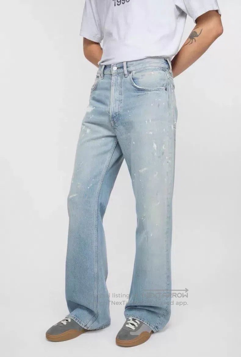Acne Studios Acne Studios Worn-in ink-washed blue jeans Size US 31 - 2 Thumbnail