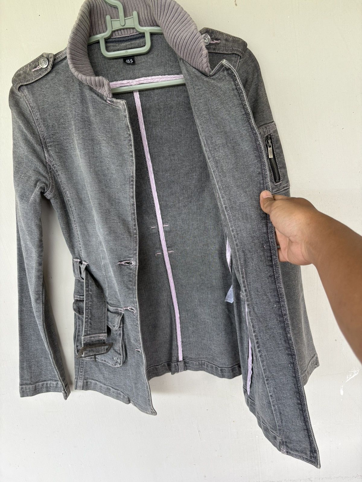 Vintage Vintage Golding Grey Military Style Belted Utility Jacket Size US M / EU 48-50 / 2 - 5 Thumbnail
