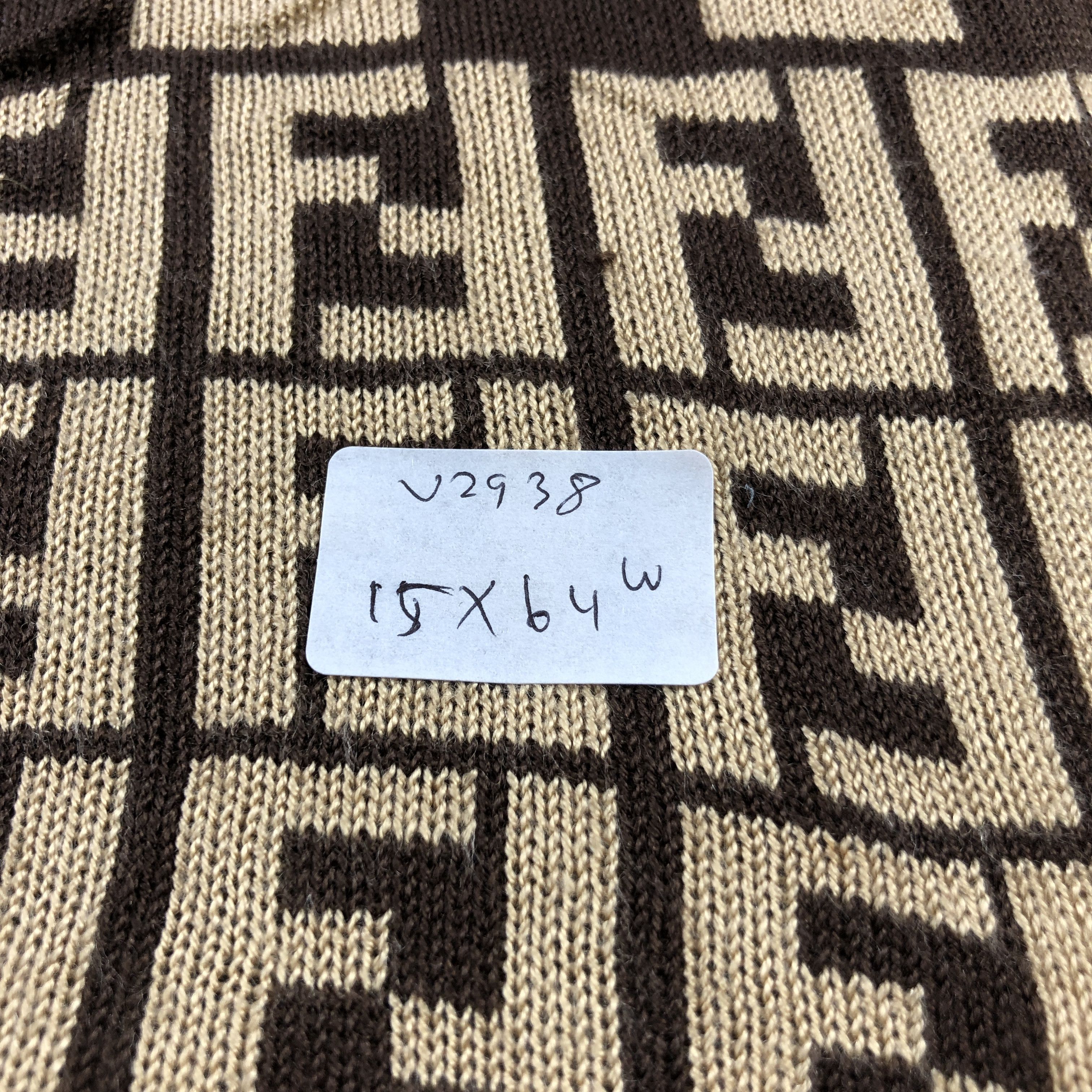 Vintage Fendi FF Wool Scarf Muffler V2938 Size ONE SIZE - 7 Thumbnail