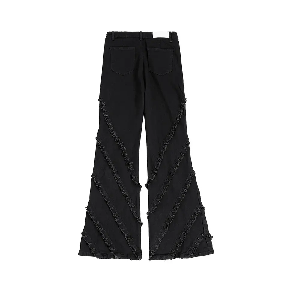 Japanese Brand × Jean Rough Edge Fringe Flare jeans Size US 32 / EU 48 - 2 Thumbnail